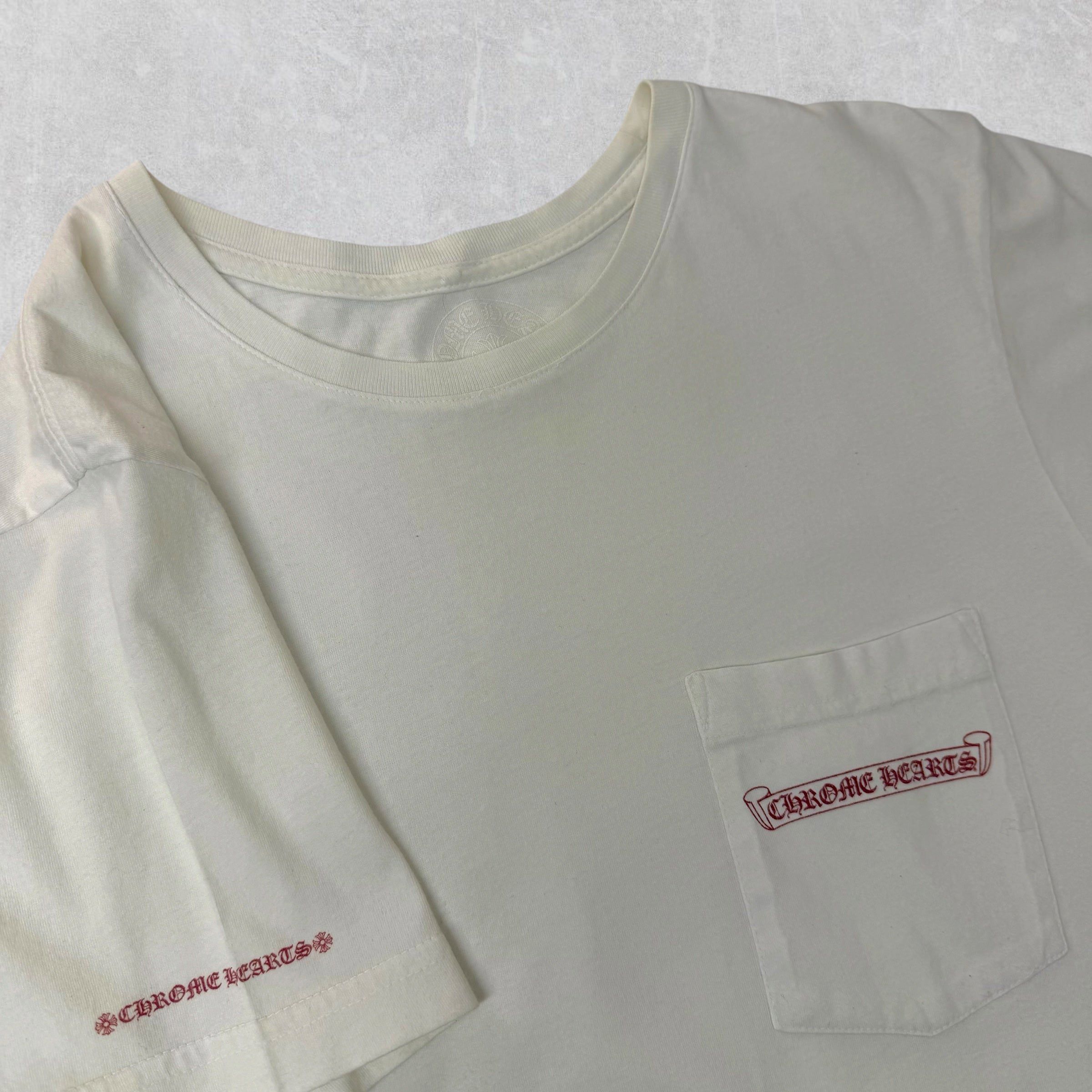 Chrome Hearts Chrome Hearts White Horse Shoe Logo Tee M Size US M / EU 48-50 / 2 - 3 Thumbnail