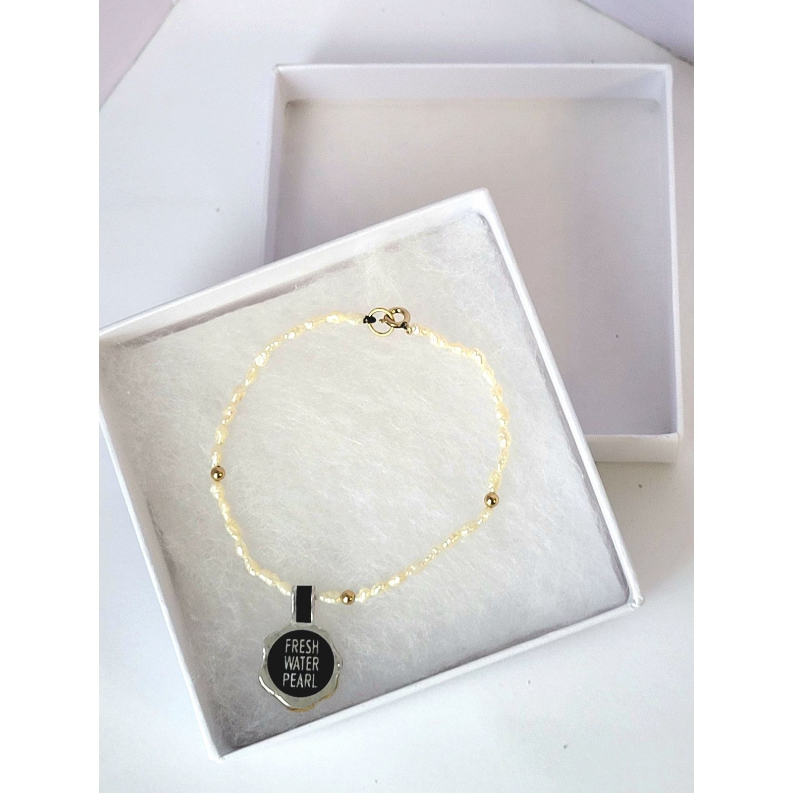 Other 14k Gold Fresh Water Seed Pearl Bracelet NOS 14k Gold Fill Size ONE SIZE - 6 Thumbnail