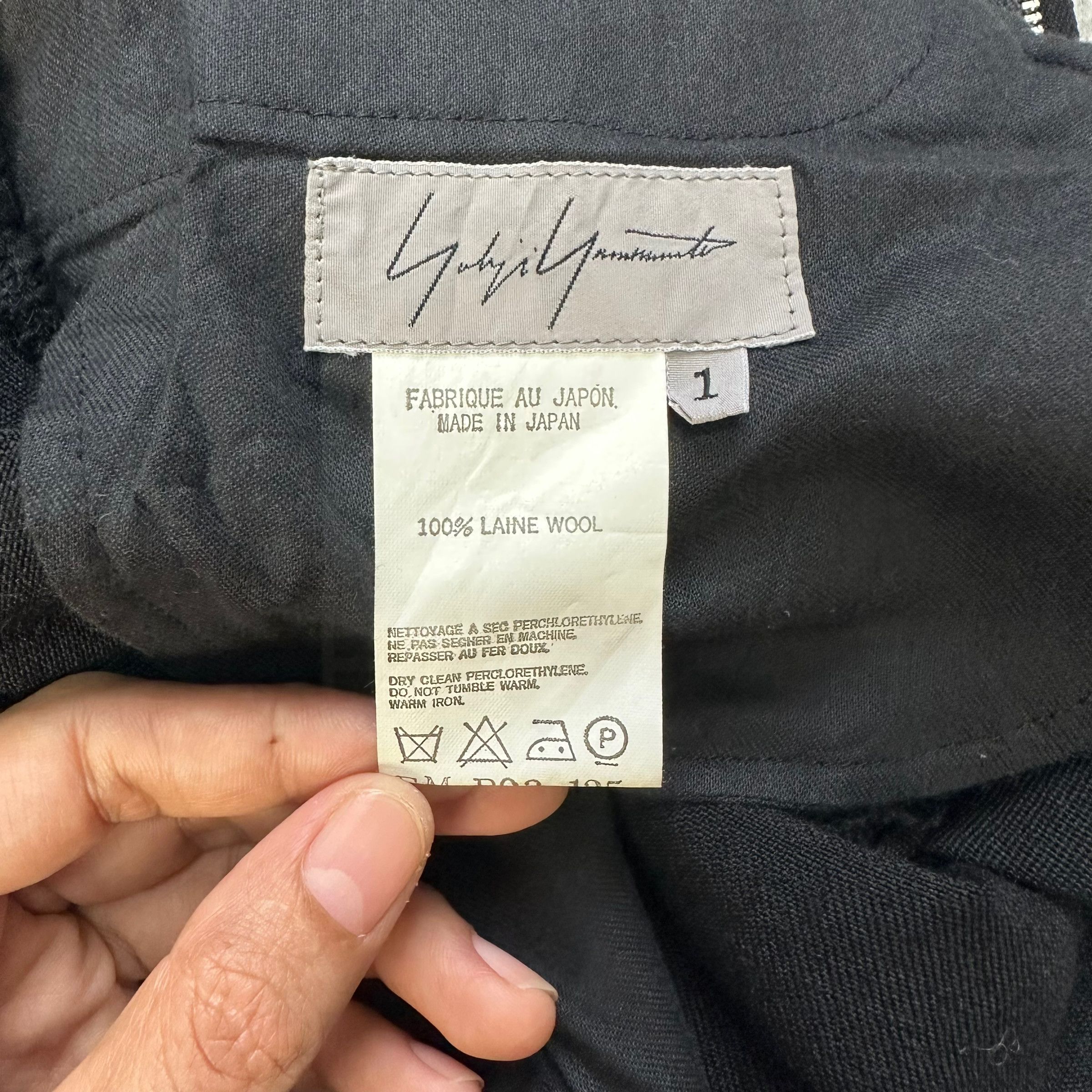 Yohji Yamamoto VINTAGE YOHJI YAMAMOTO 2002 AW WOOL TROUSERS #7623-158 Size US 27 - 6 Thumbnail