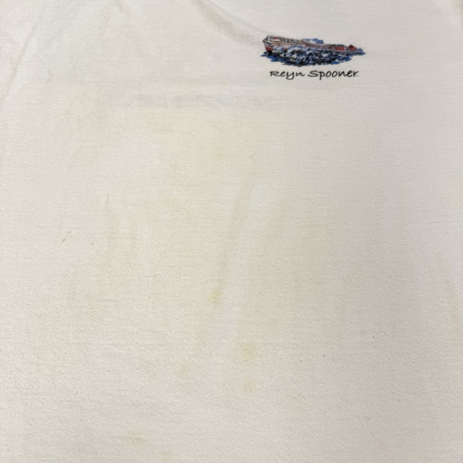 Reyn Spooner Vintage Reyn Spooner T Shirt Mens XL White Short Sleeve Beac Size US XL / EU 56 / 4 - 7 Thumbnail