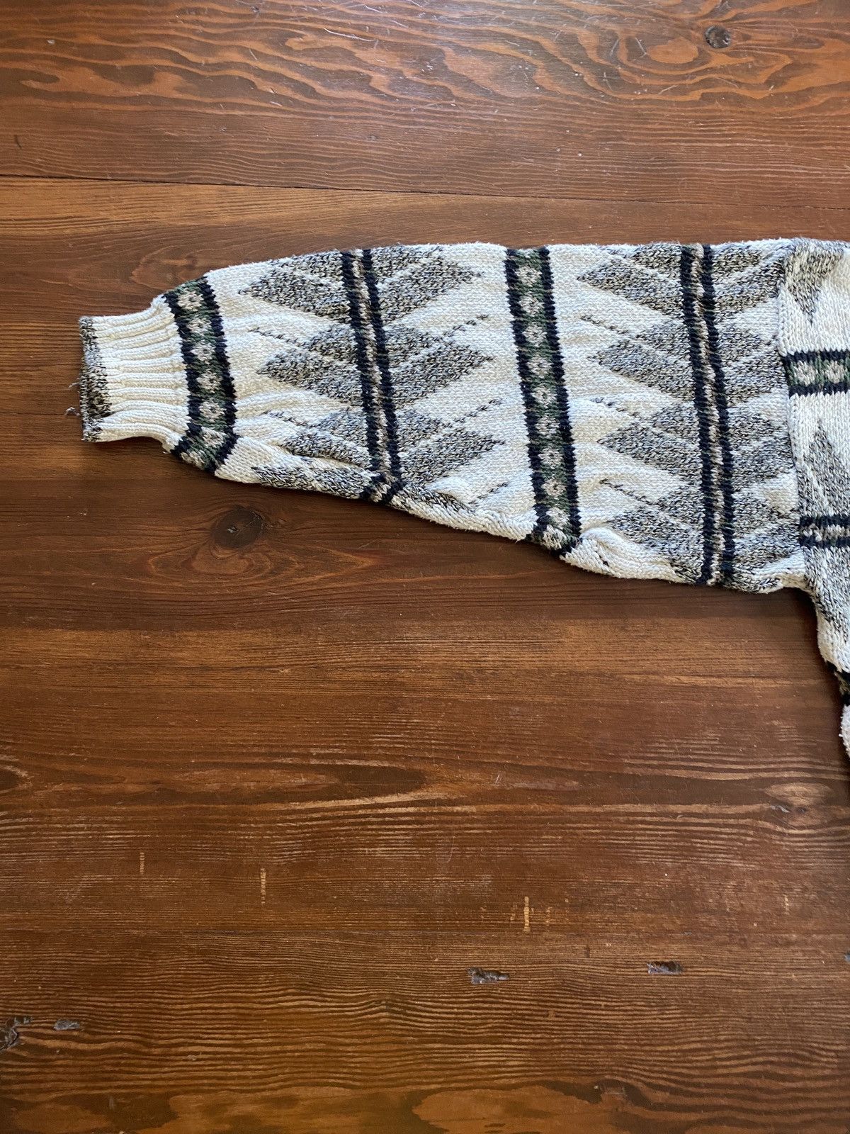 Bill Blass Vintage 90’s Bill Blass Textile Pattern Heavy Knit Sweater Size US XL / EU 56 / 4 - 9 Thumbnail