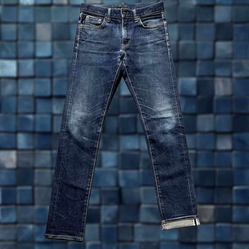Uniqlo Uniqlo Mens Jeans Blue Selvedge Denim Slim Straight Low Rise Kiahara 28x34 Size US 28 / EU 44 - 1 Thumbnail