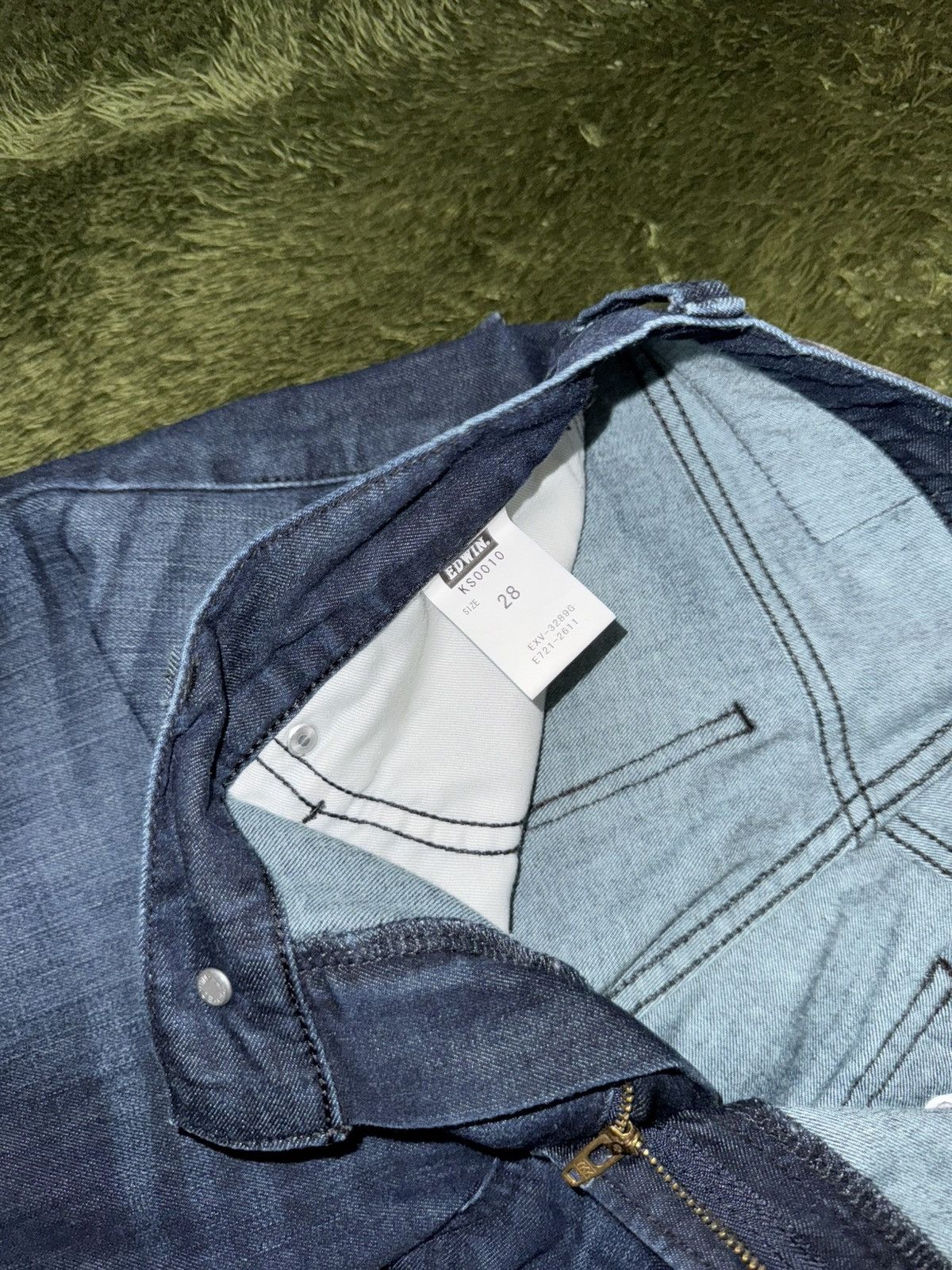 Edwin [28] EDWIN Japan Leather Label Pocket Detail Denim Pants Size US 28 / EU 44 - 4 Thumbnail
