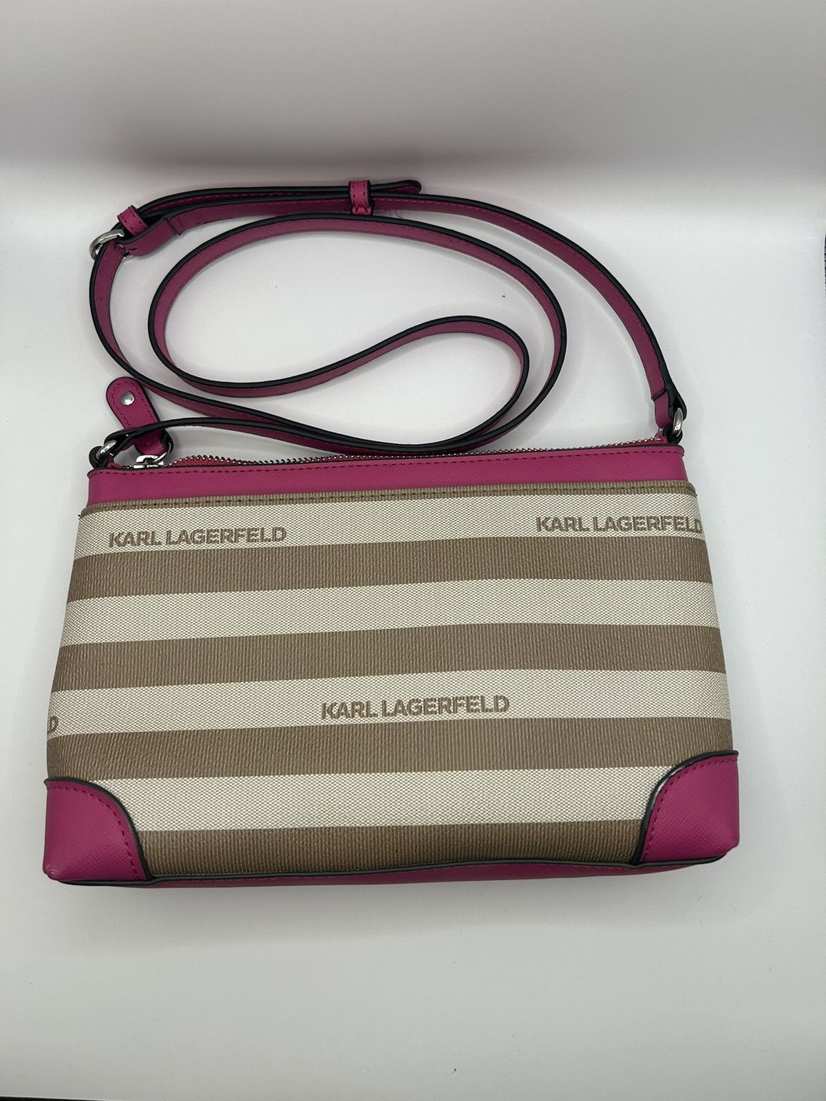 Karl Lagerfeld Karl Lagerfeld "Adele" Top Zip Crossbody Bag Size ONE SIZE - 4 Thumbnail