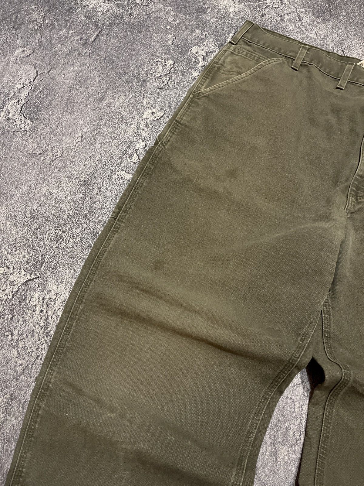 Other Vintage USA 90s Carhartt Faded Gray Work Hype Baggy Jeans Size US 44 / EU 60 - 6 Thumbnail