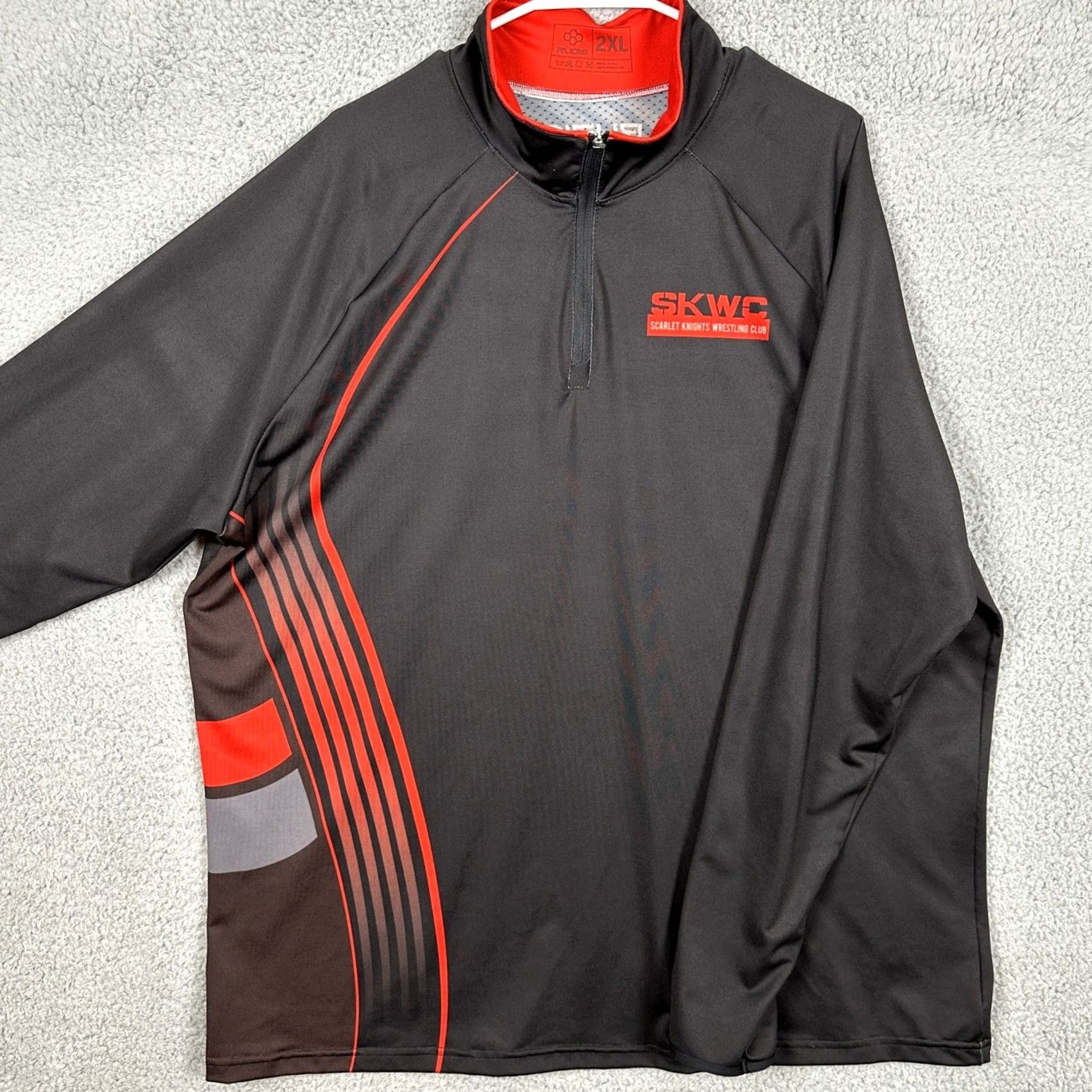 Vintage Rudis Shirt Wrestling Men 2XL Black Pullover Quarter Zip Lightweight Performance Shirt Size US XXL / EU 58 / 5 - 2 Thumbnail