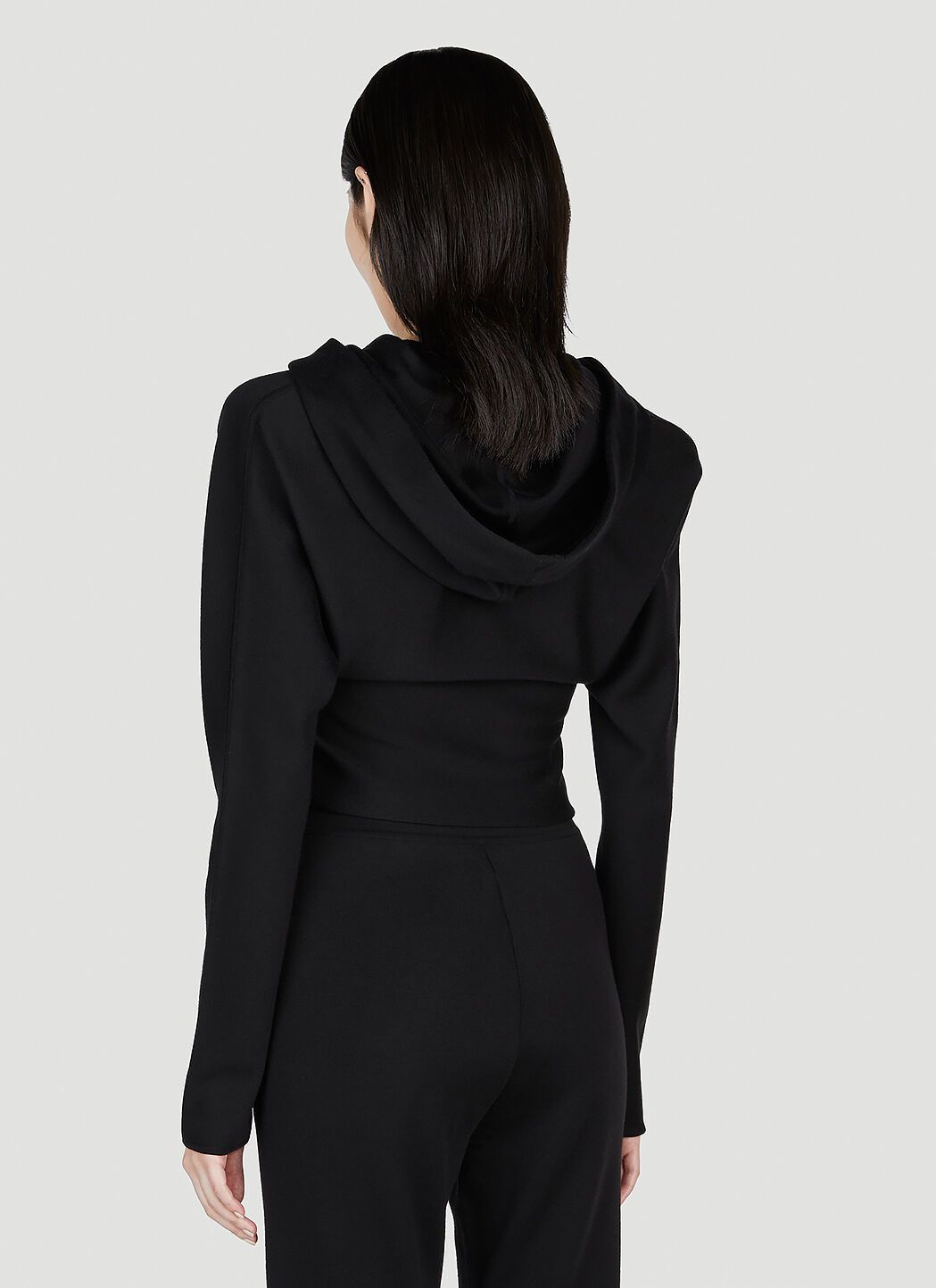 Saint Laurent Paris o1s1wg110425 740464 Hooded Top in Black Size XL / US 12-14 / IT 48-50 - 5 Thumbnail