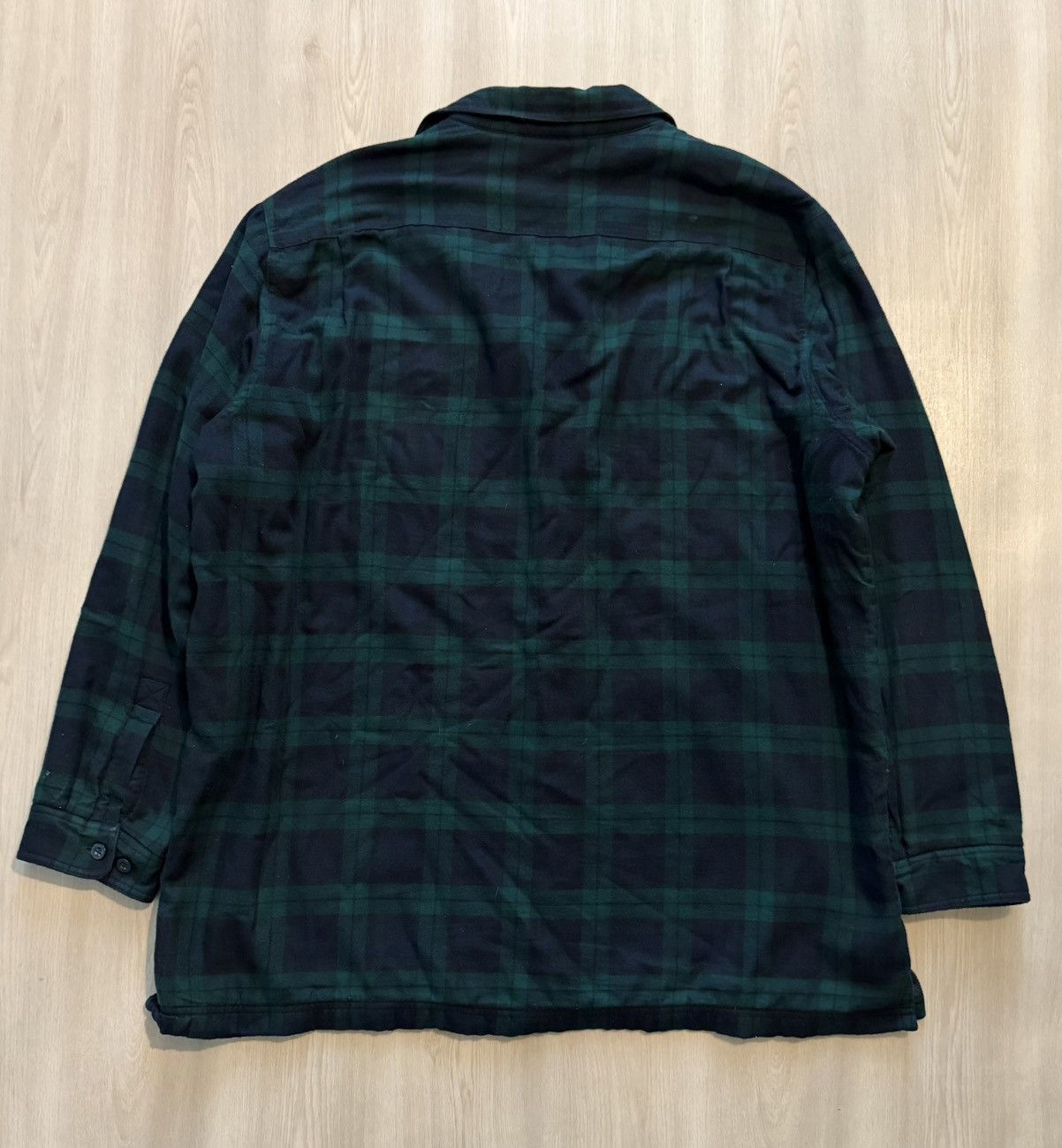 L.L. Bean LL Bean Blue / Green Plaid Flannel Fleece Lined Sz XL Tal Size US XL / EU 56 / 4 - 8 Thumbnail