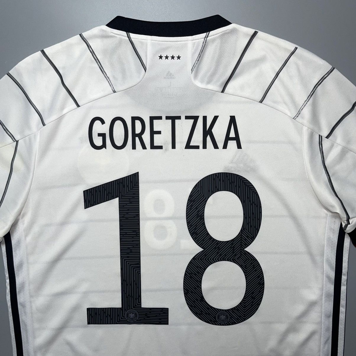 Adidas GERMANY ADIDAS 2020 EURO FOOTBALL HOME JERSEY #18 GORETZKA Size US L / EU 52-54 / 3 - 11 Thumbnail