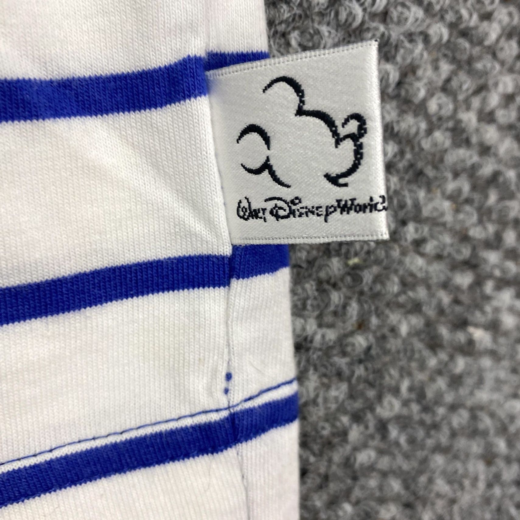 Disney VINTAGE Disney Tigger Shirt Mens Medium White Striped Embroidered Cotton Tee 90s Size US M / EU 48-50 / 2 - 6 Thumbnail