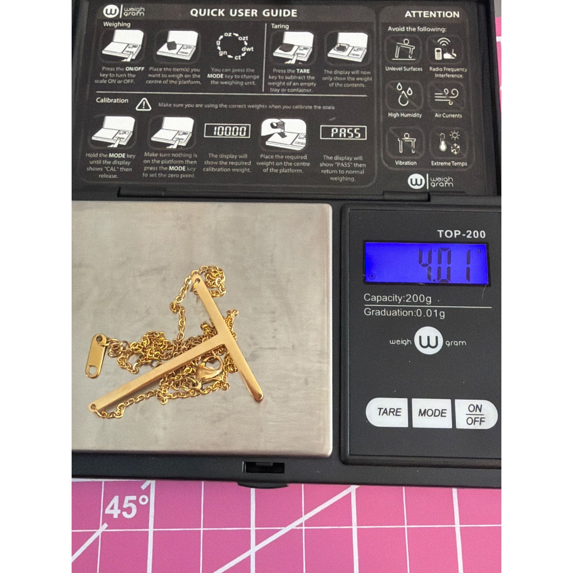 Other 18k Gold Plated Initial T Necklace Linear Minimalist Sideway Size ONE SIZE - 6 Thumbnail