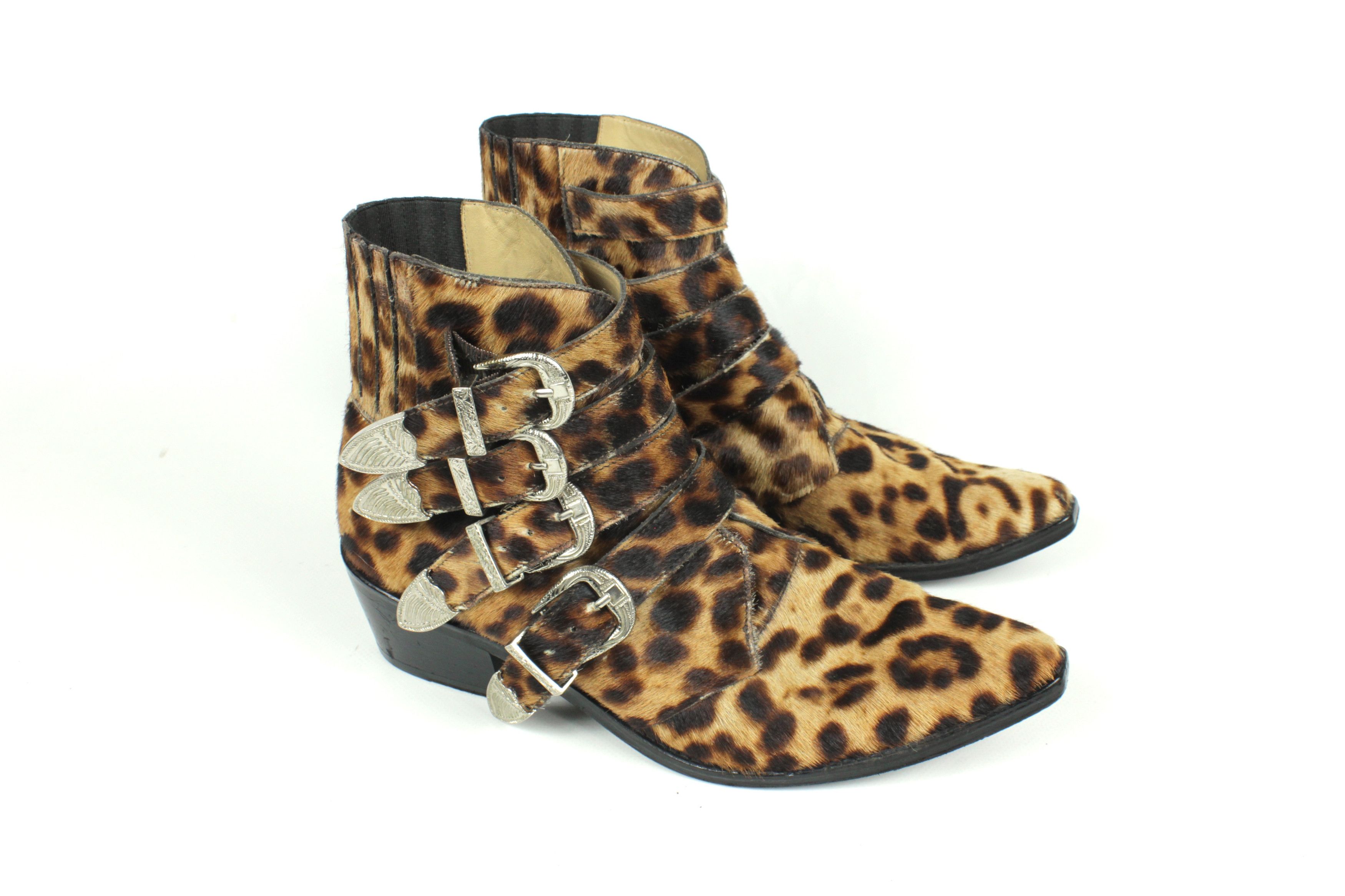 Toga Pulla Toga Pulla Leopard Buckle Western Shoes Size 40 Size US 10 / IT 40 - 1 Thumbnail