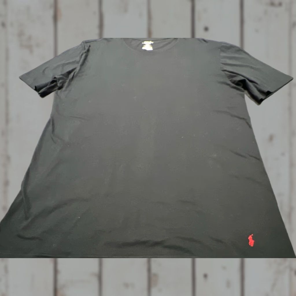 Polo Ralph Lauren VINTAGE Polo Ralph Lauren Men’s T-Shirt XXL Big Tall Black Classic Fit Short Sleeve Crew Neck Cotton Jersey Size US XXL / EU 58 / 5 - 1 Thumbnail
