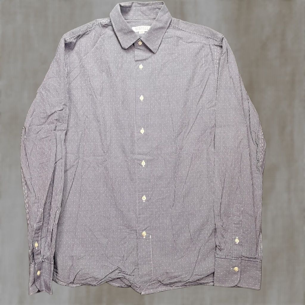 Vintage Barneys New York Shirt Mens M Blue Check Long Sleeve Button Up Cotton Woven Size US M / EU 48-50 / 2 - 1 Thumbnail