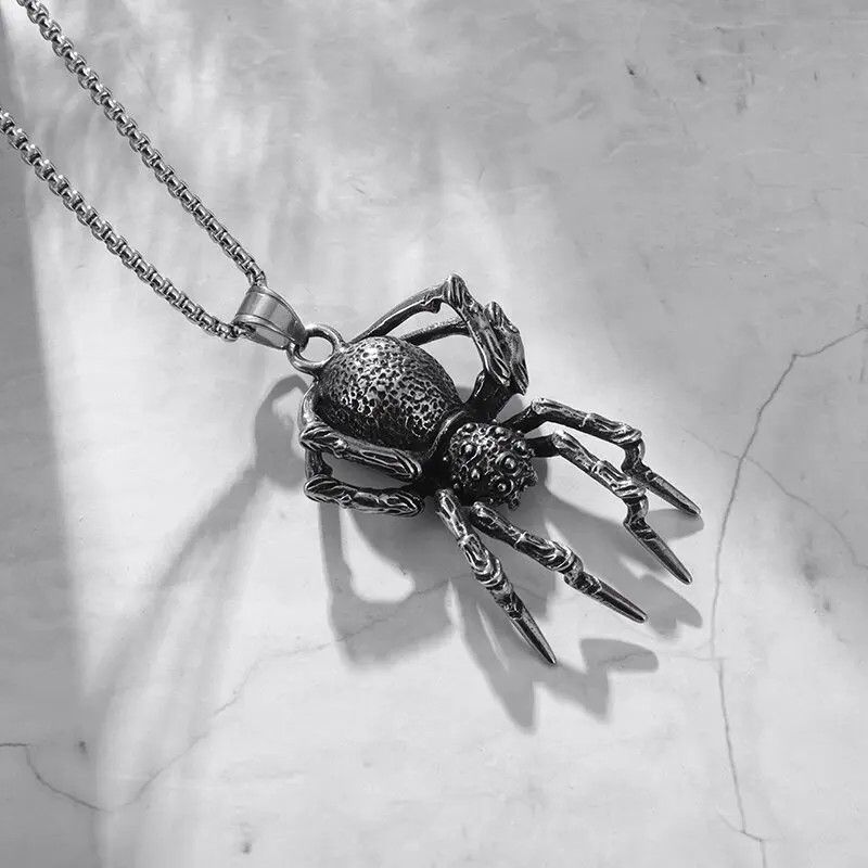 Jewelry Spider Pendant Charm Cool Casual Necklace Size ONE SIZE - 2 Thumbnail
