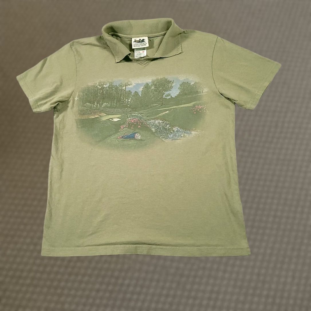 Northern Reflections VINTAGE Northern Reflections Women Large Golf Shirt Short Sleeve Collared Nature Graphic Size L / US 10 / IT 46 - 1 Thumbnail
