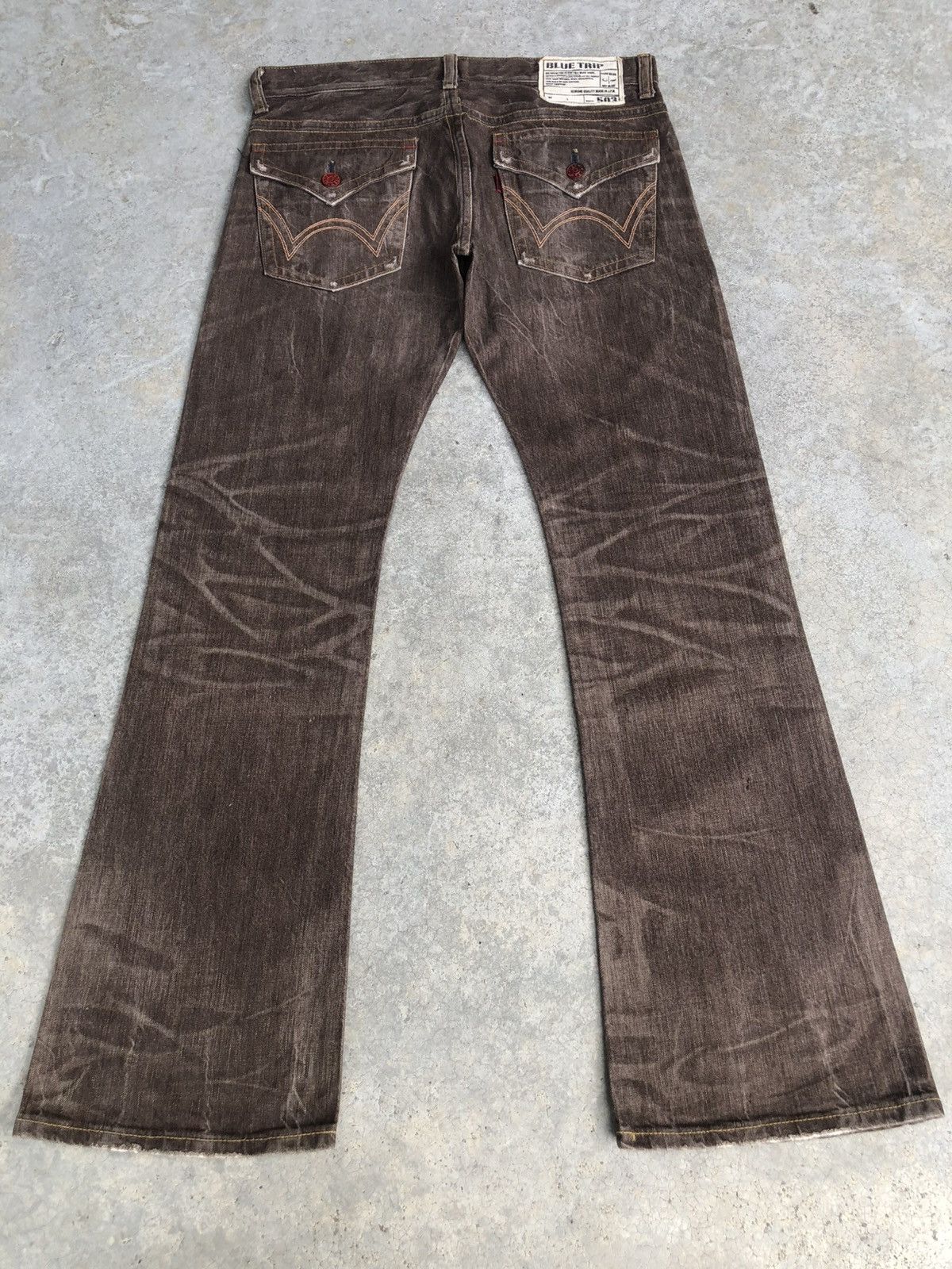 If Six Was Nine Japanese Edwin Flared Jeans Distressed Jeans Size US 34 / EU 50 - 2 Thumbnail
