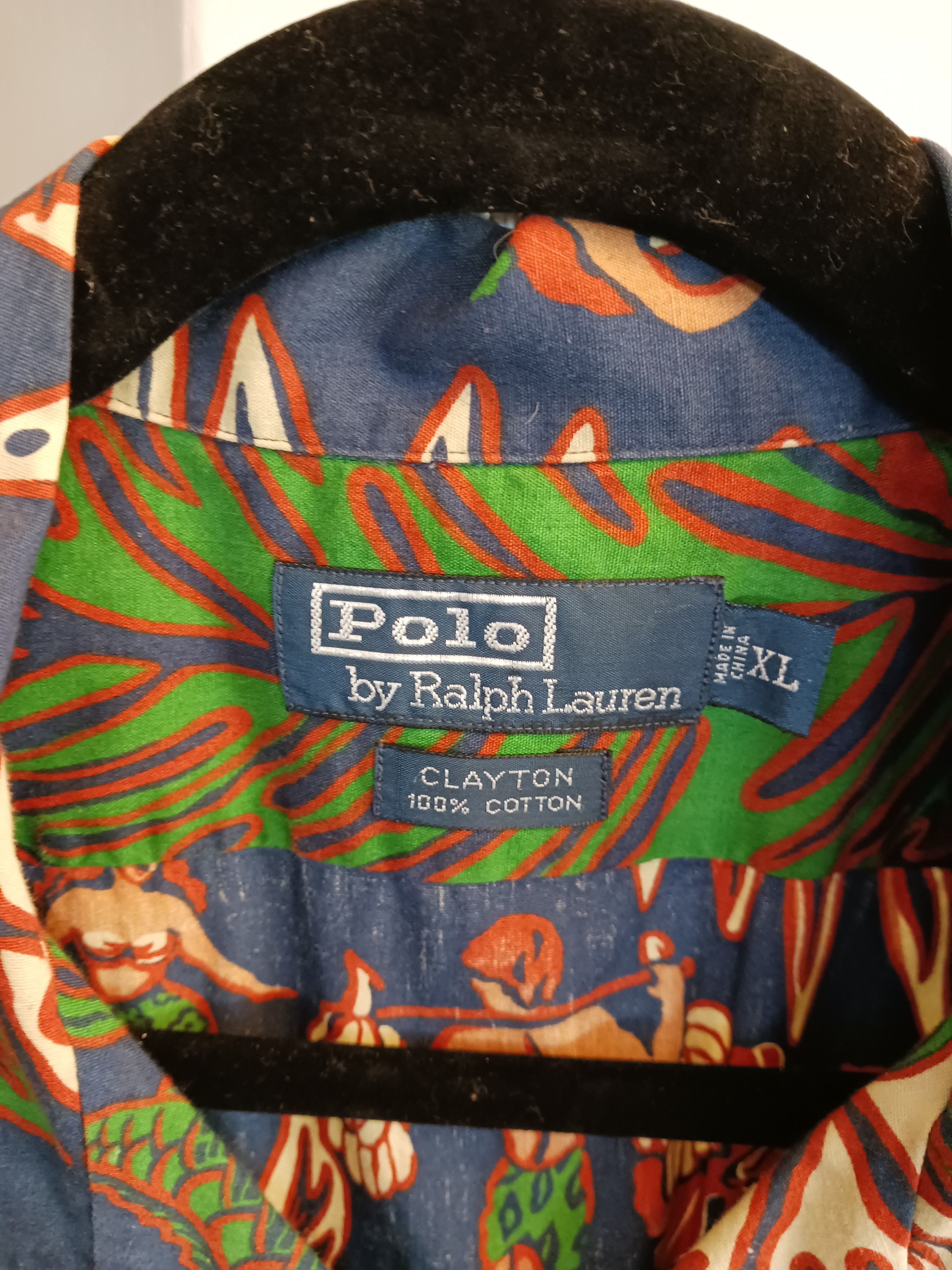 Polo Ralph Lauren Clayton 100% Cotton Hawaiian Theme Shirt Size US XL / EU 56 / 4 - 3 Thumbnail