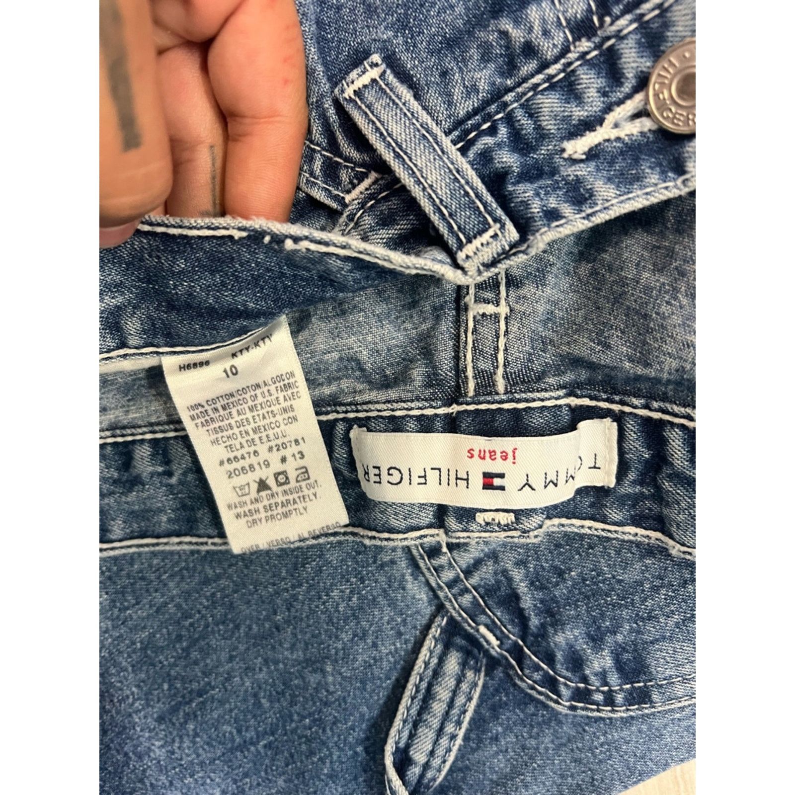 Tommy Hilfiger Y2K Tommy Hilfiger Carpenter Women's Baggy Jeans Size 32" / US 10 / IT 46 - 3 Thumbnail