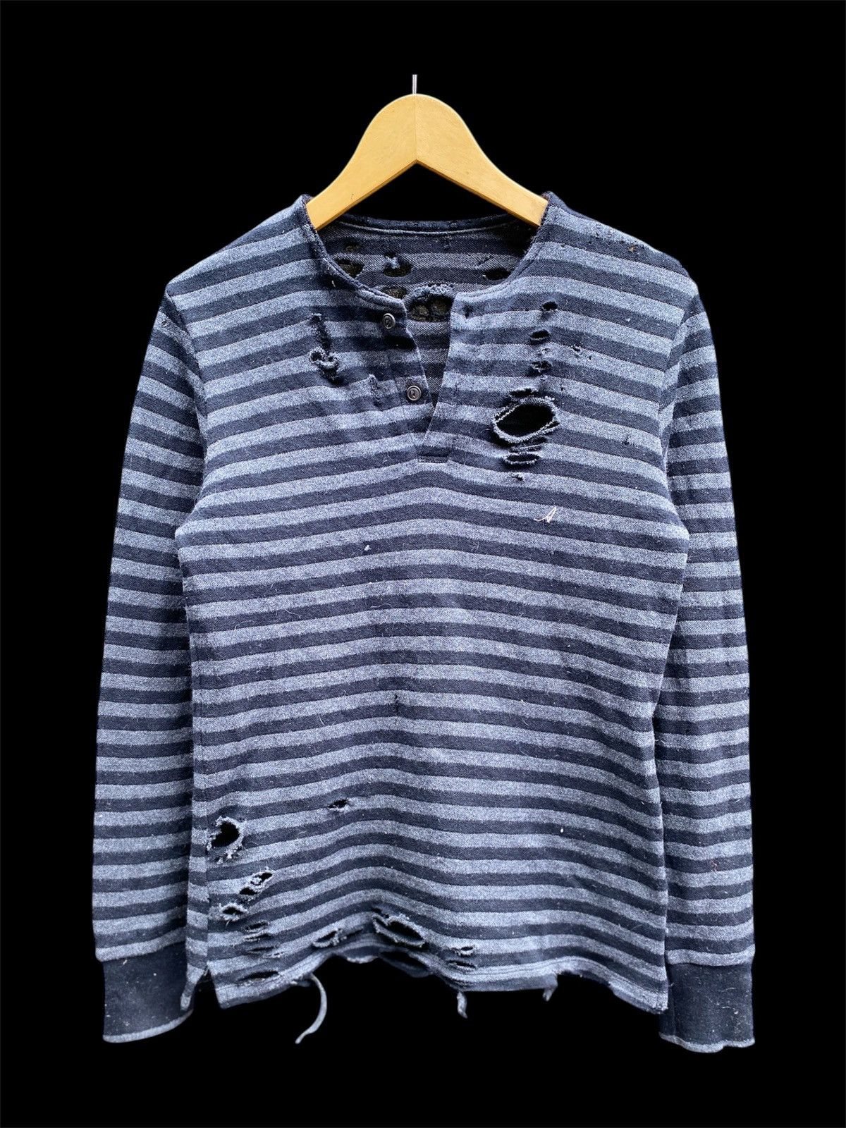 Number (n)ine - 03AW カート期 border knit Number (N)ine number (n)ine 03aw border knit size:3 | Grailed