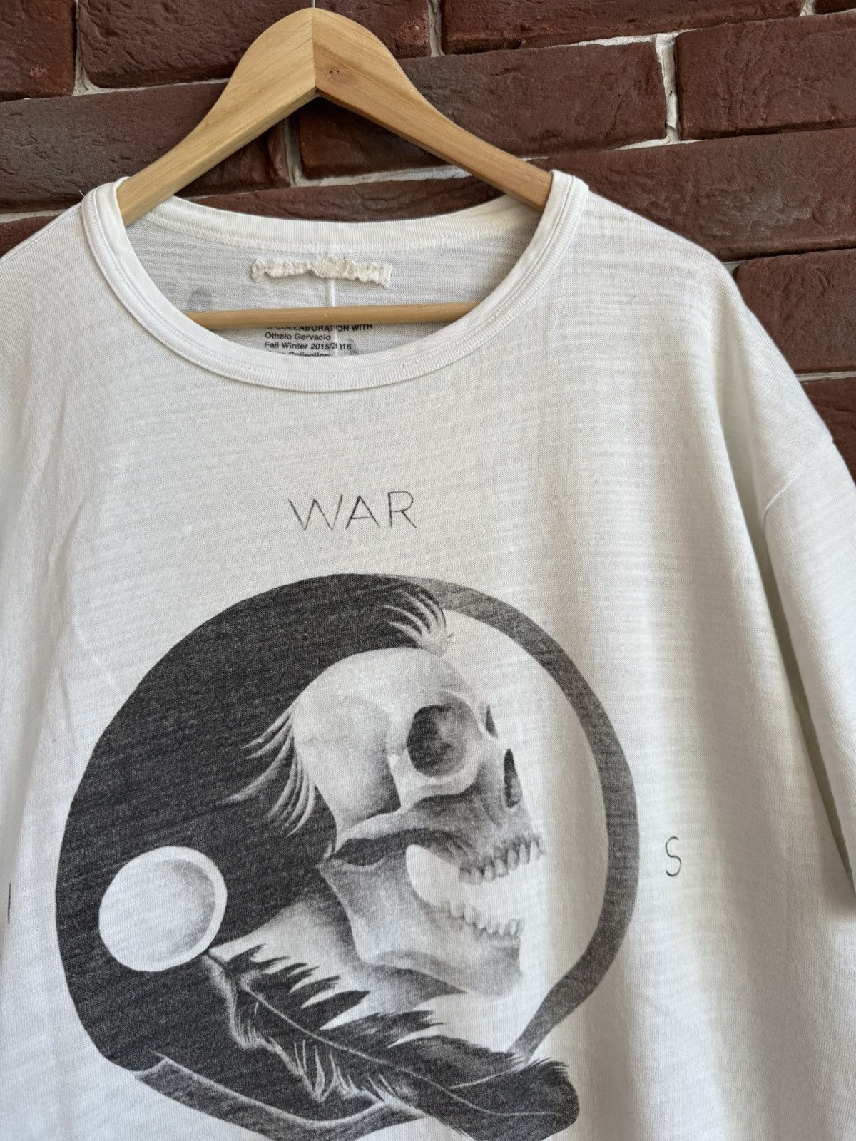 Off-White Rare x Off-White Othello Half Time 'War Is Hell' Tee FW16 Size US L / EU 52-54 / 3 - 6 Thumbnail