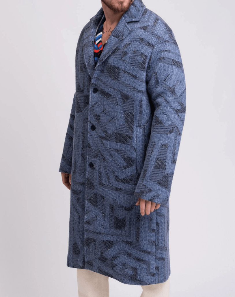 Alexander McQueen MCQ Jacquard Knit Coat Size US M / EU 48-50 / 2 - 2 Thumbnail