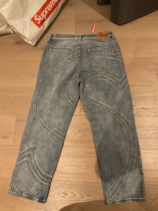 Supreme Supreme s logo loose fit jean | Grailed