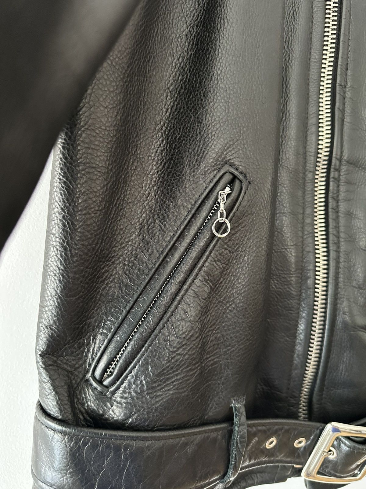 Schott 519 Pebbled Cowhide 'One Star' Perfecto Motorcycle Jacket Size US M / EU 48-50 / 2 - 5 Thumbnail