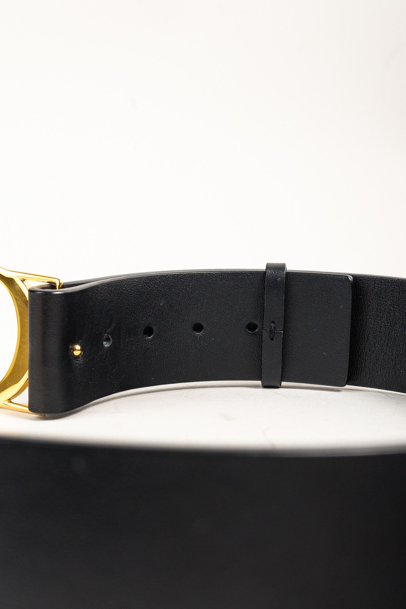 Dior Christian Dior 30 Montaigne Black Leather CD-Buckle Belt Size ONE SIZE - 5 Thumbnail