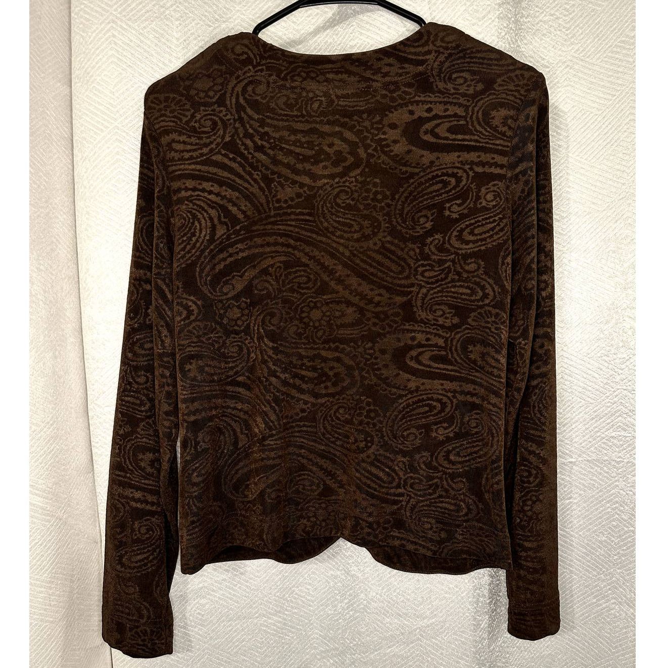Coldwater Creek Coldwater Creek Paisley Long Sleeve Cardigan Brown S Size S / US 4 / IT 40 - 5 Thumbnail