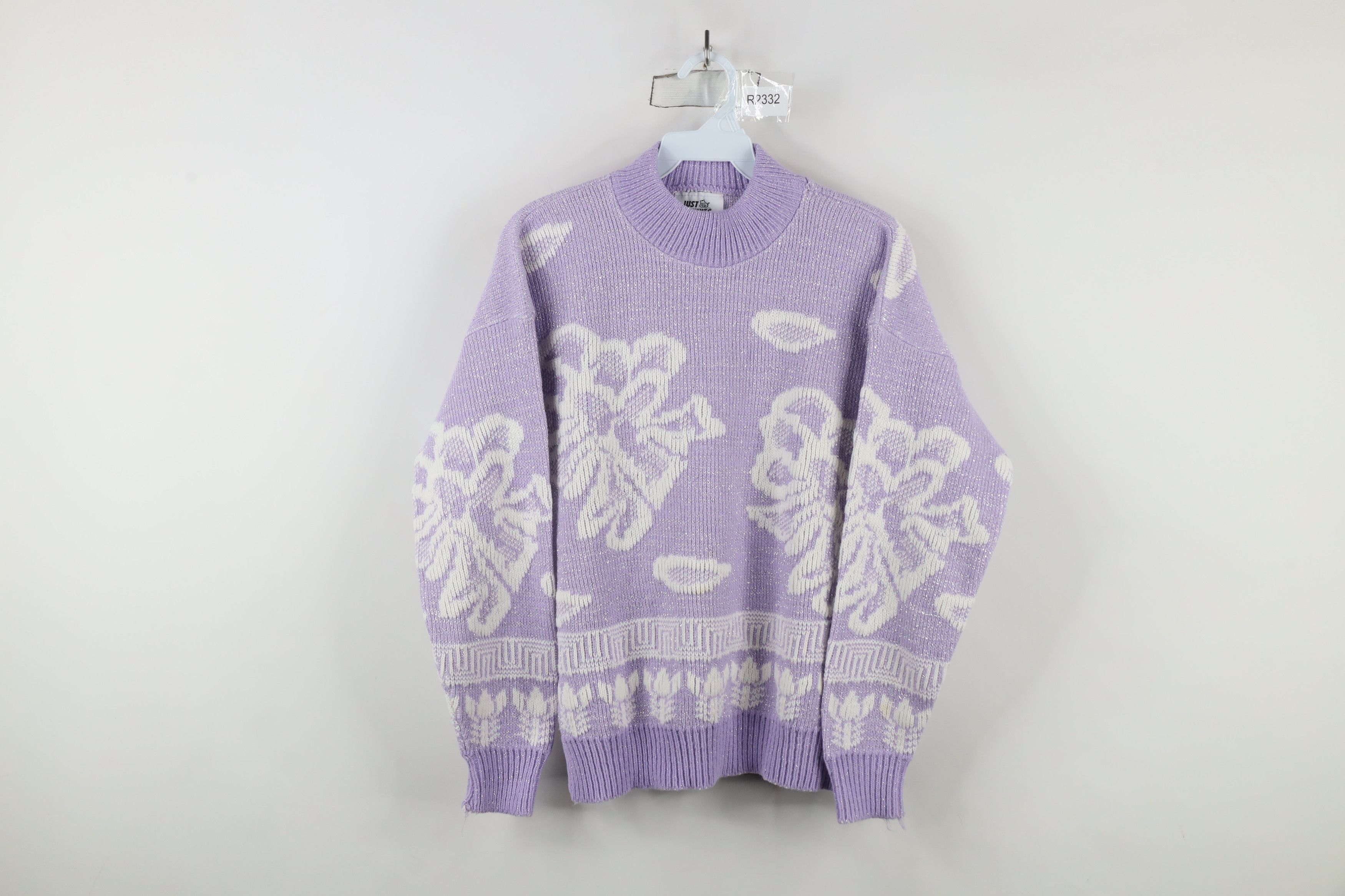 Vintage Vintage 80s 90s Fairy Kei Kawaii Flower Knit Sweater USA Size L / US 10 / IT 46 - 1 Thumbnail