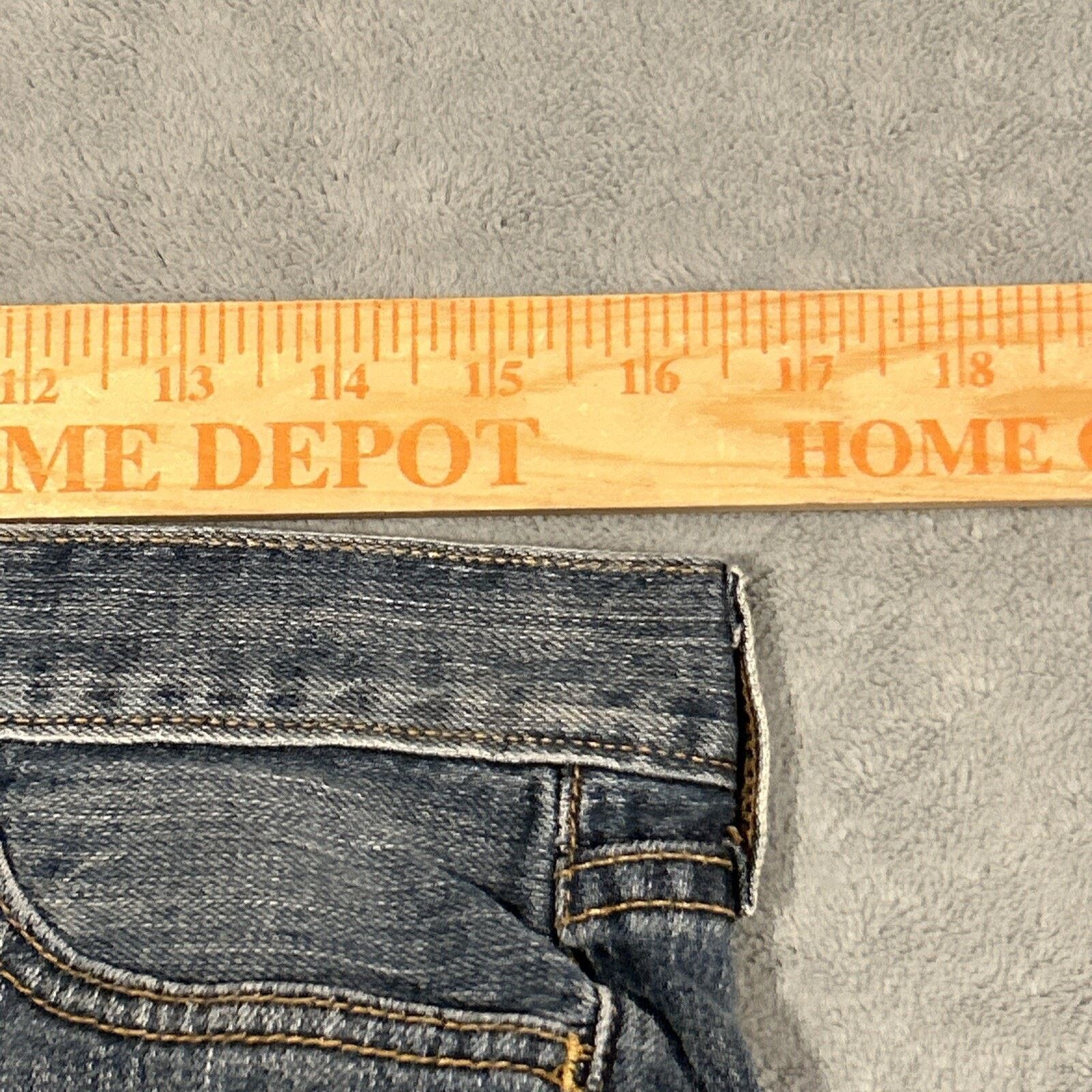 Gap Beyond Baggy Dojo Flare Jeans Womens Sz 10 33x28 Raw Hem Size 32" / US 10 / IT 46 - 7 Thumbnail