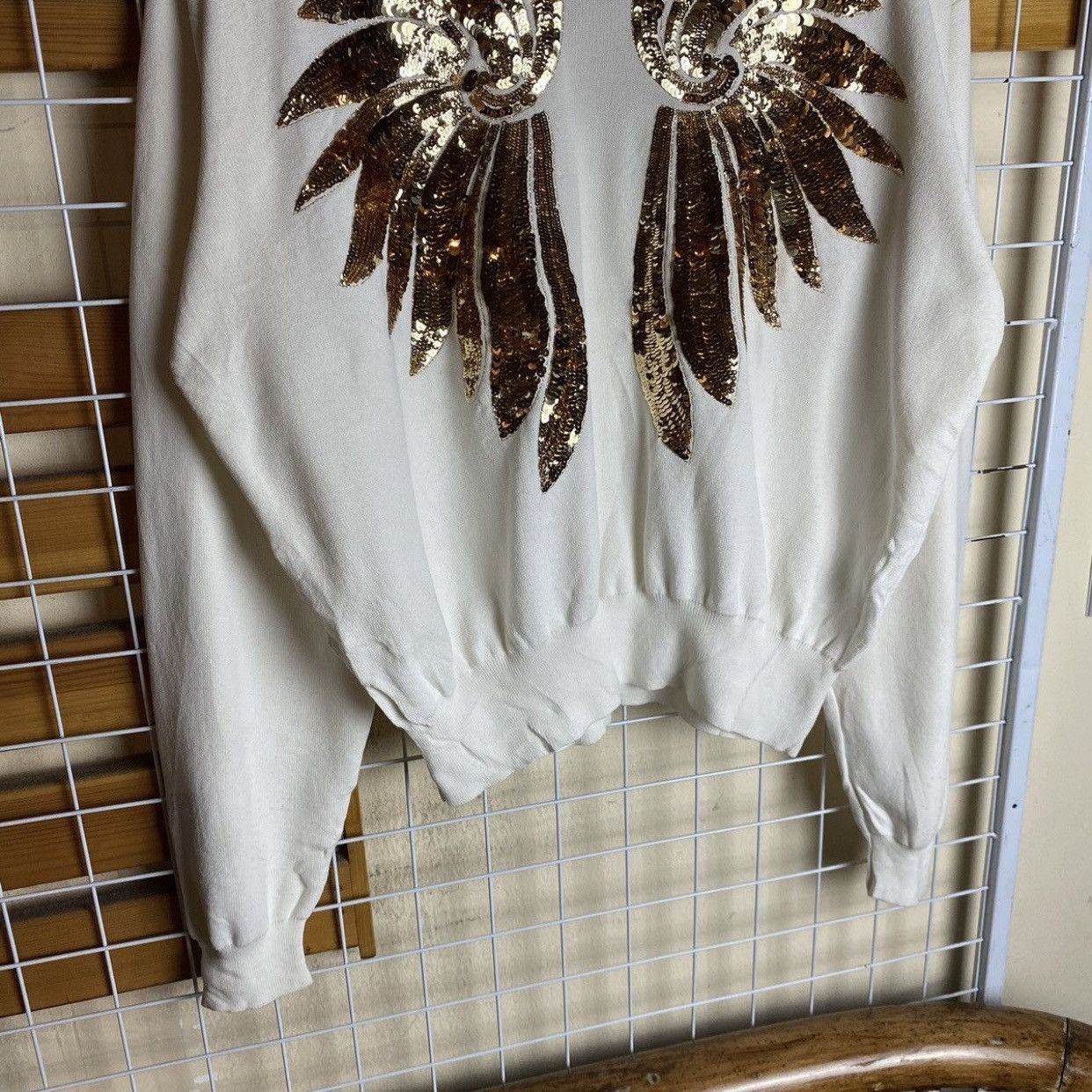 Dries Van Noten Dries Van Noten SS16 Runway Sequin Wings Knit Sweater Size M / US 6-8 / IT 42-44 - 4 Thumbnail
