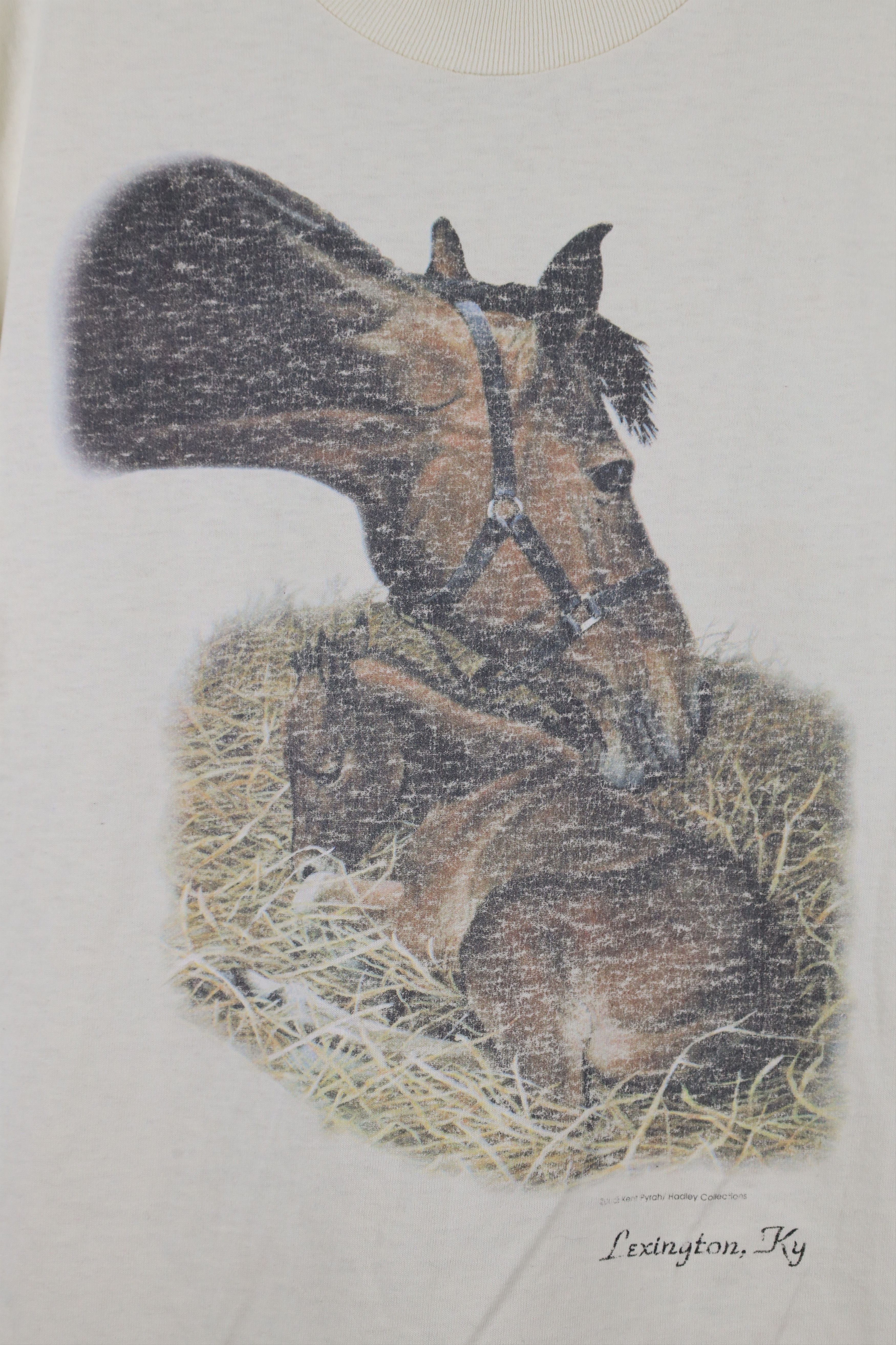 Vintage Vintage 90s Streetwear Kentucky Horse Equestrian T-Shirt Size M / US 6-8 / IT 42-44 - 4 Thumbnail