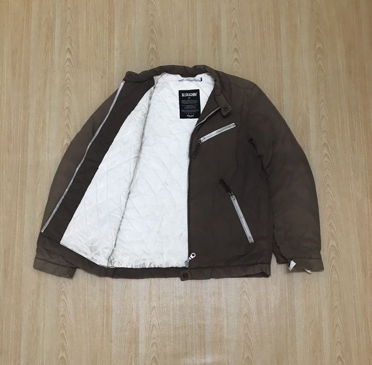 Japanese Brand Vintage Slouchin Sun Faded Puffer Jacket Size US M / EU 48-50 / 2 - 3 Thumbnail