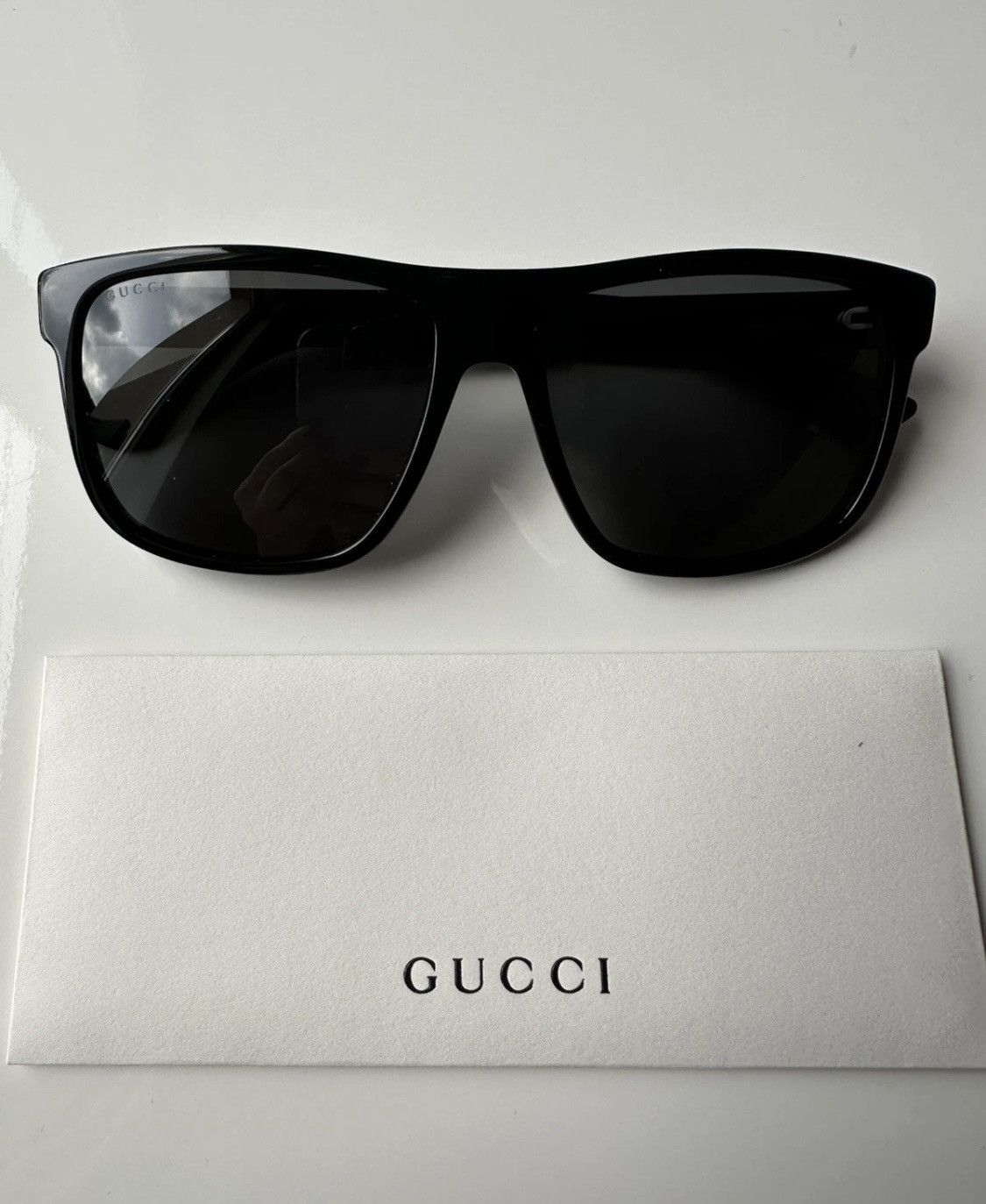 Gucci GUCCI GG0010S Unisex Sunglasses Black! Size ONE SIZE - 1 Thumbnail