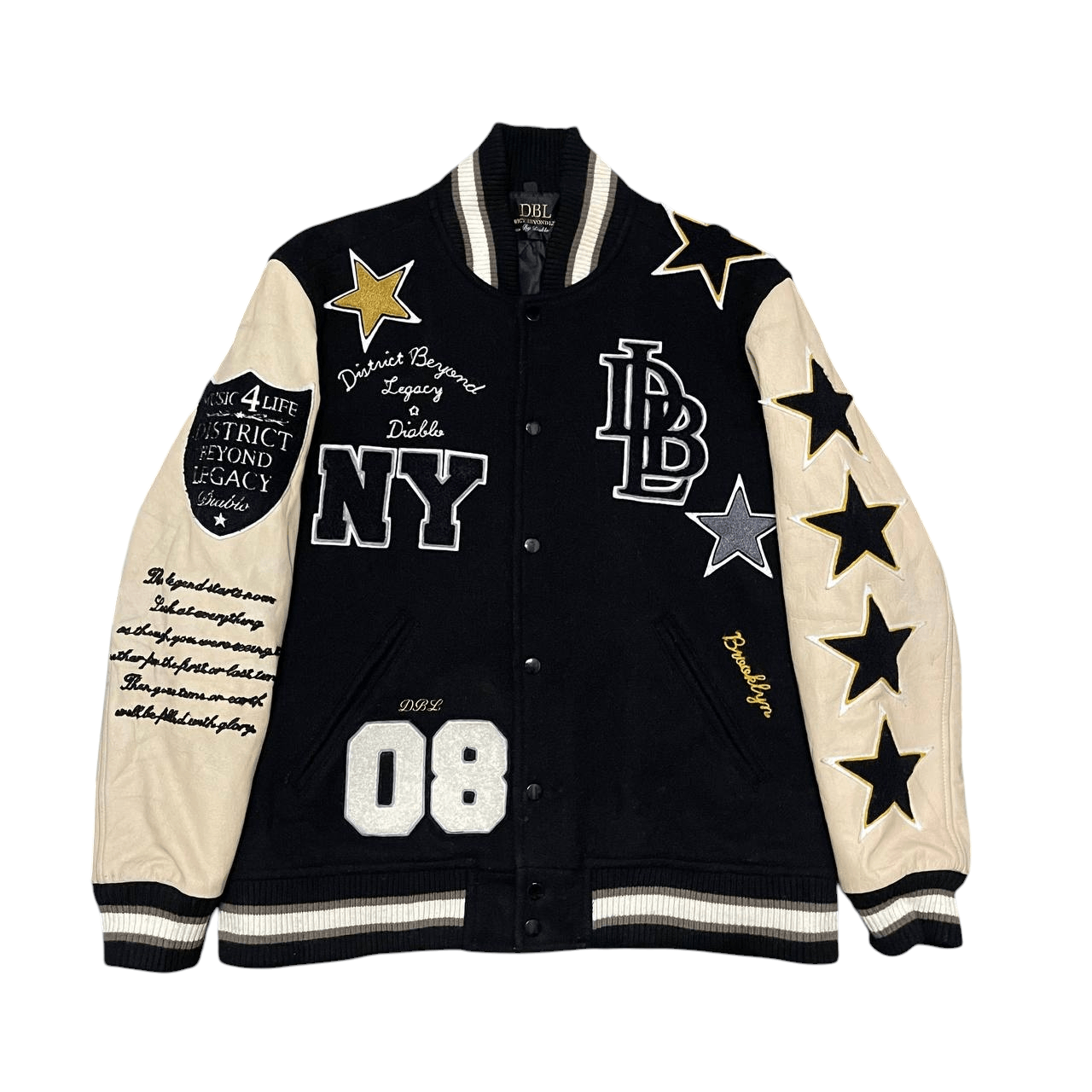 Grand Slam Vintage DBL by Grand Slam Patches Wool Varsity Jacket Size US M / EU 48-50 / 2 - 1 Thumbnail