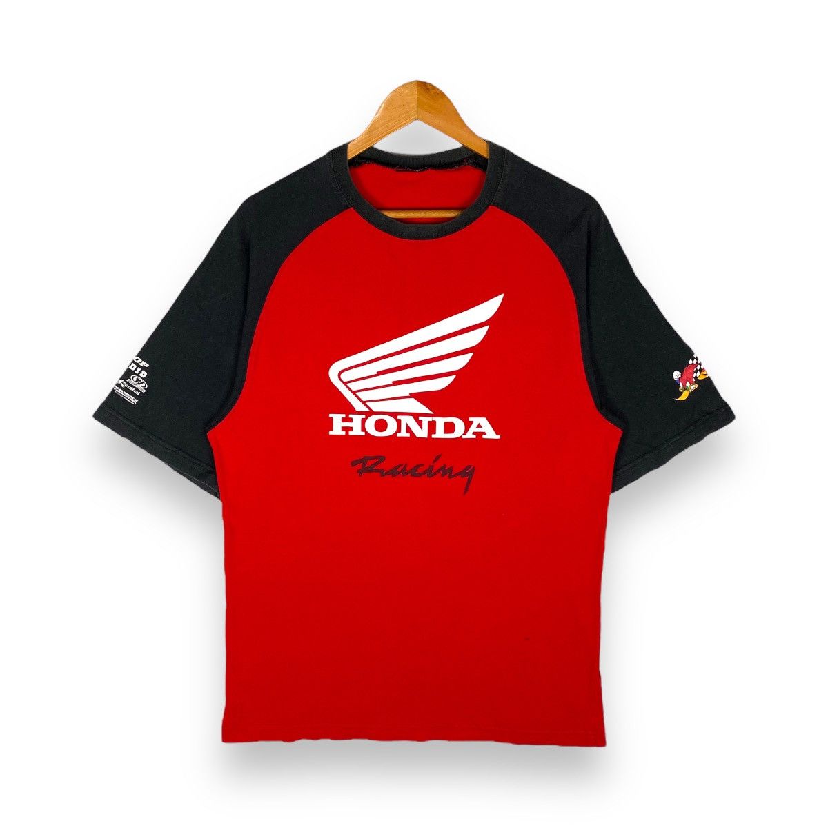 Fox Racing × Honda × Vintage Vintage 90's HONDA RACING Logo Graphic Tee Size US L / EU 52-54 / 3 - 1 Thumbnail