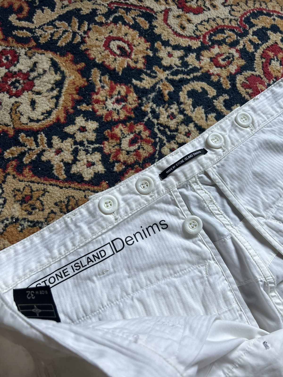 Stone Island × Vintage Stone island denim cargo pants Size US 32 / EU 48 - 12 Thumbnail