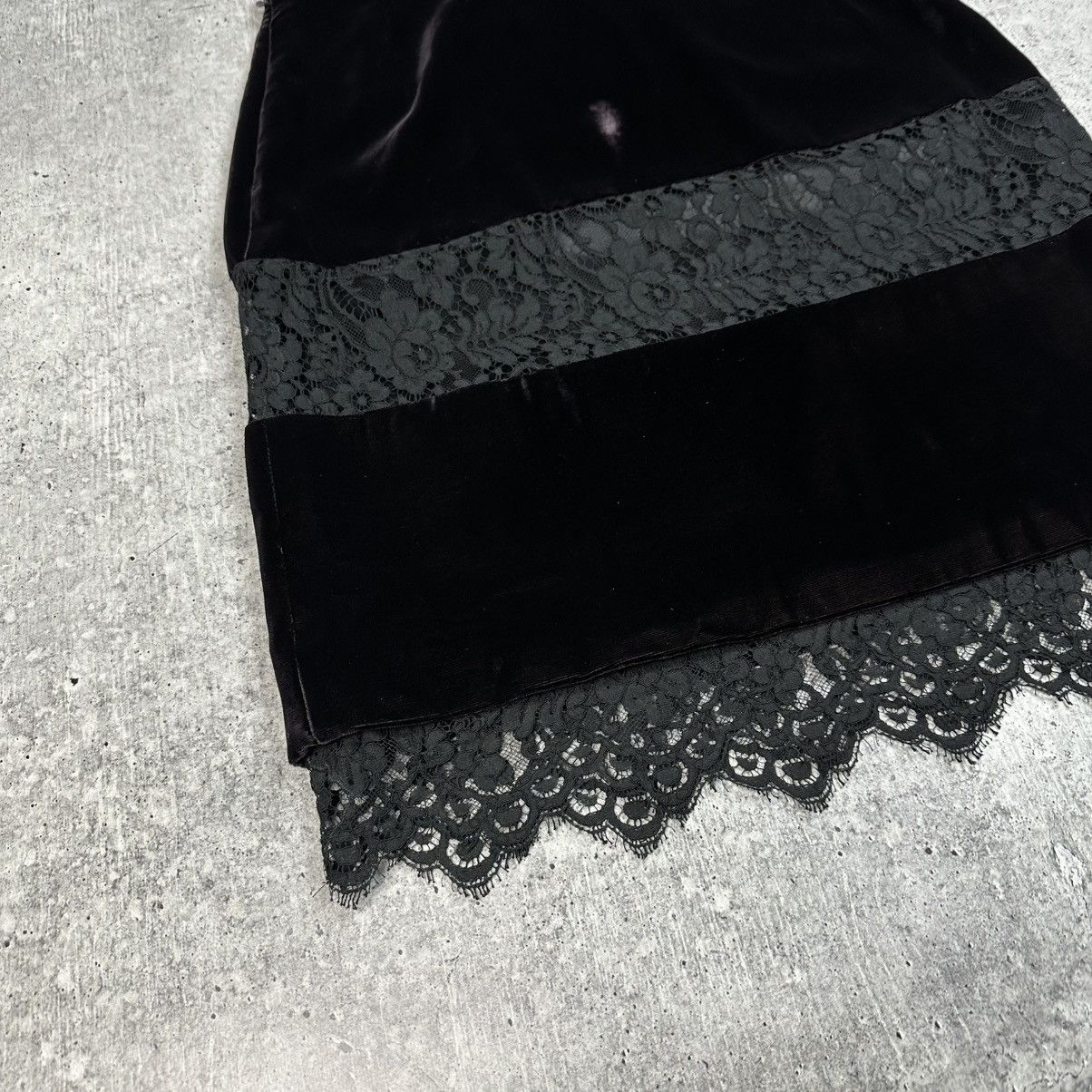 Dolce & Gabbana Dolce Gabbana Velvet Mid-length Skirt Dark Purple Size 30" / US 8 / IT 44 - 14 Thumbnail