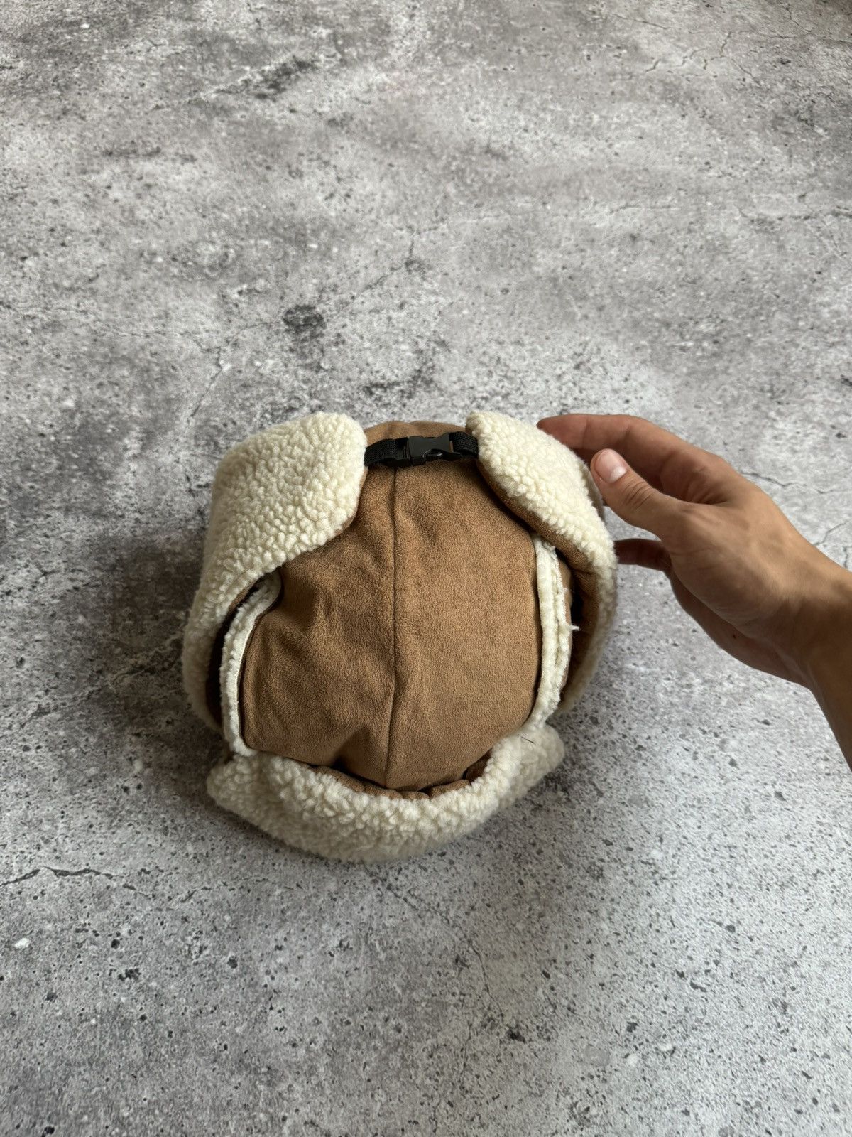 Japanese Brand × Vintage Vintage Y2K fleece brown hat Japanese style Size ONE SIZE - 6 Thumbnail