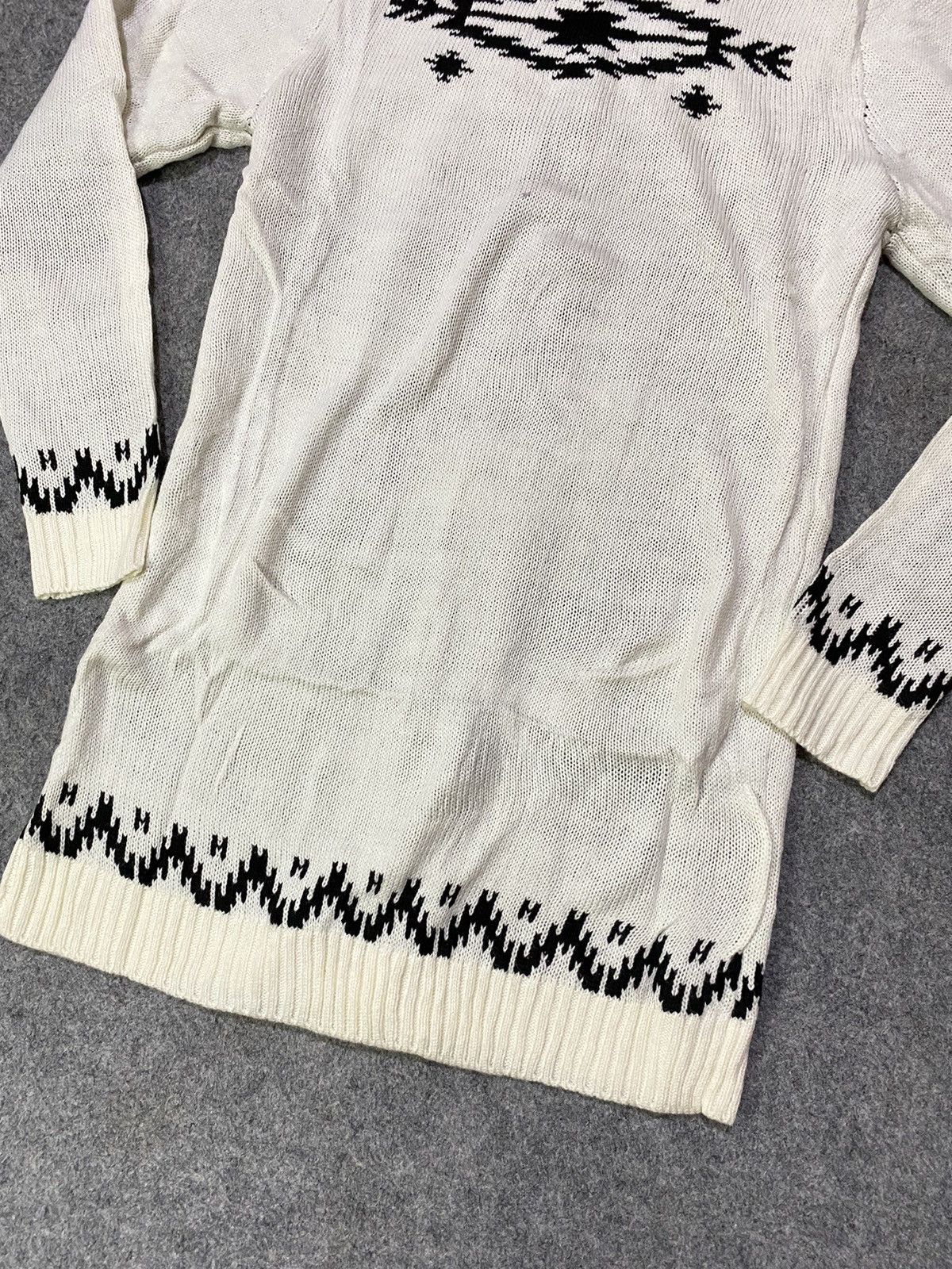 Designer × Issey Miyake × Japanese Brand Rare Tete Homme Issey Miyake Wool Navajo Cardigan Size US M / EU 48-50 / 2 - 12 Thumbnail