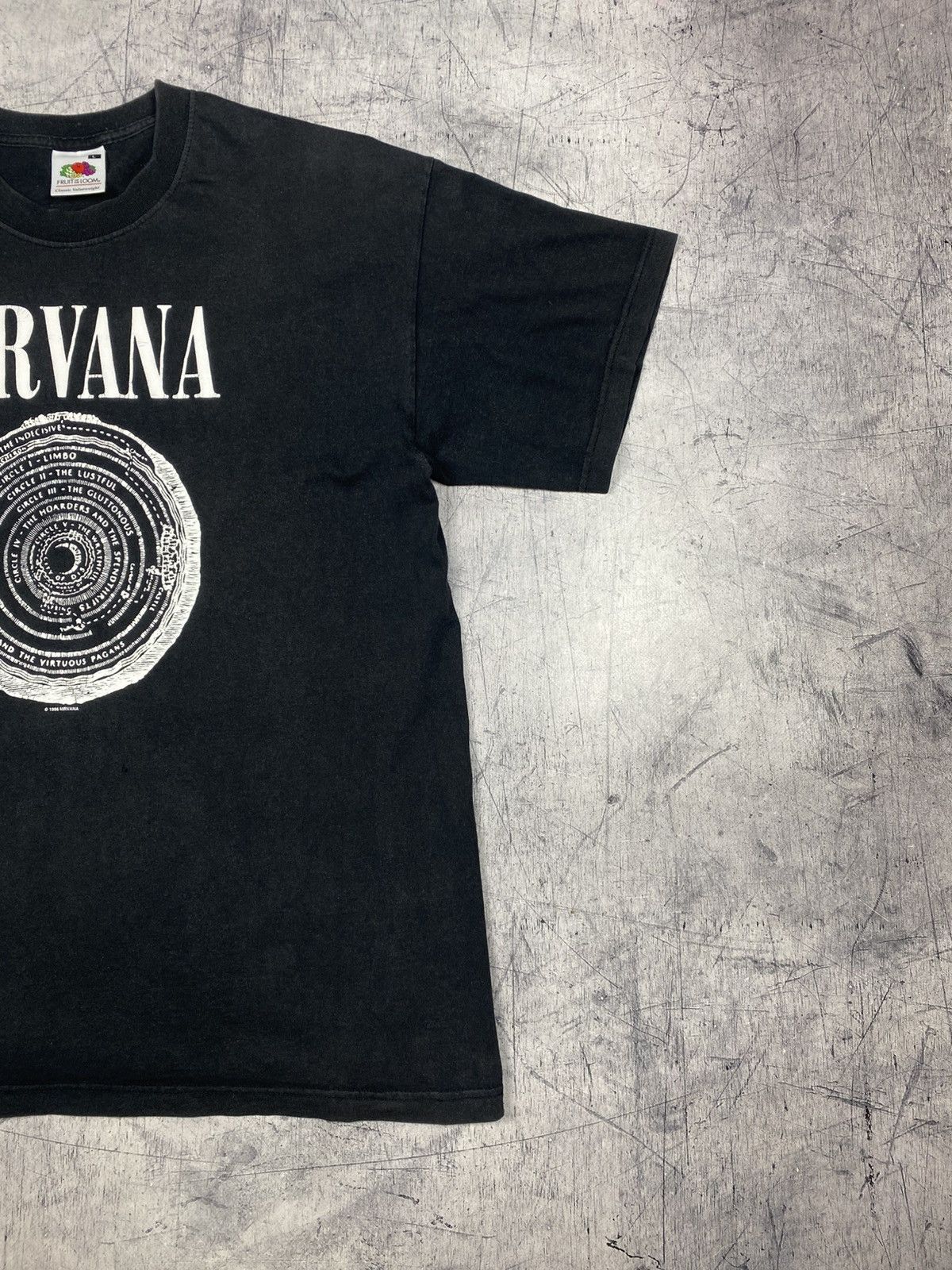 Nirvana Vintage Nirvana 1996 Dante’s Inferno Circle Graphic T-Shirt Size US L / EU 52-54 / 3 - 4 Thumbnail