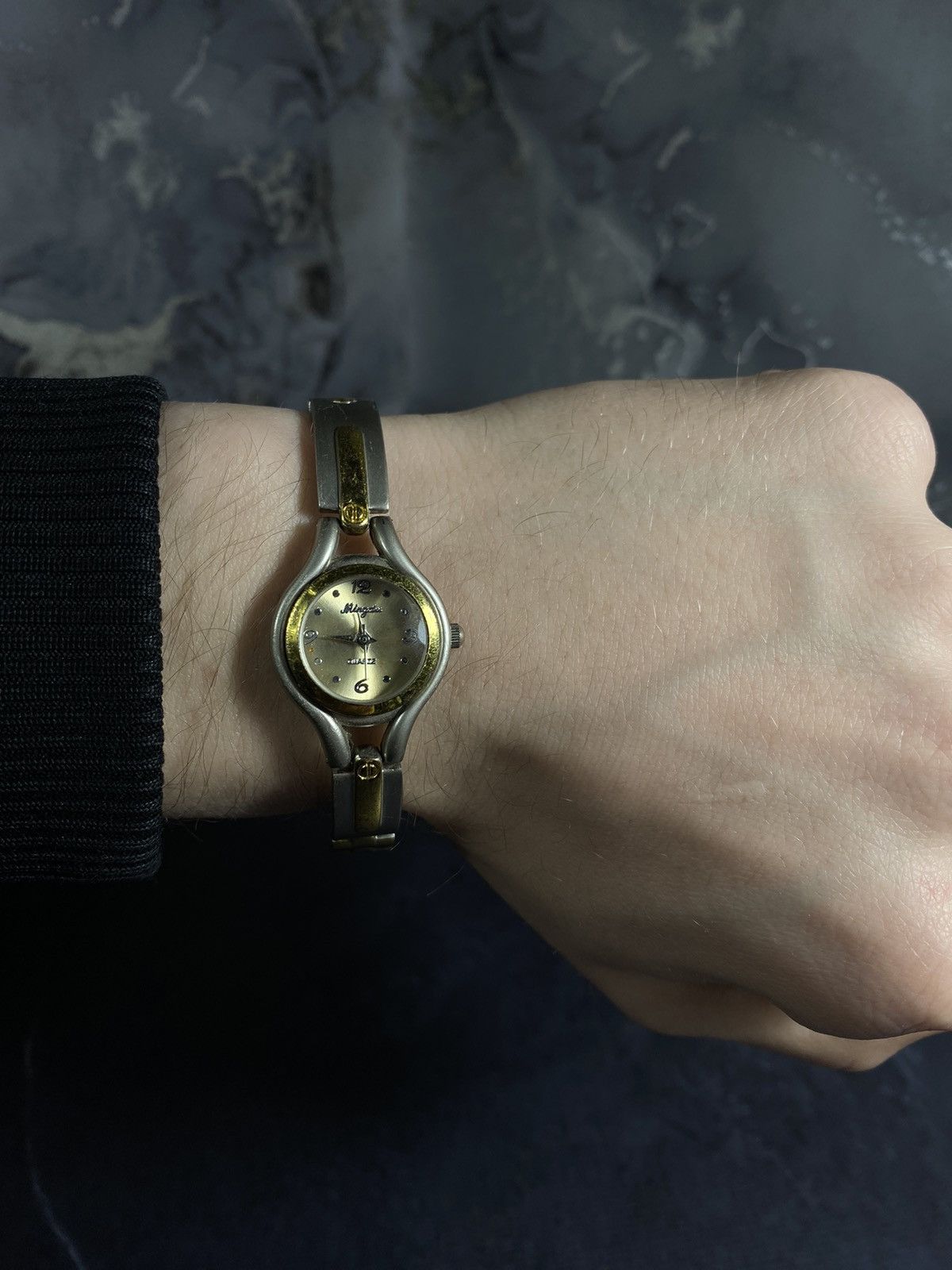 Vintage Two-Tone Petite Watch, Quartz Movement
