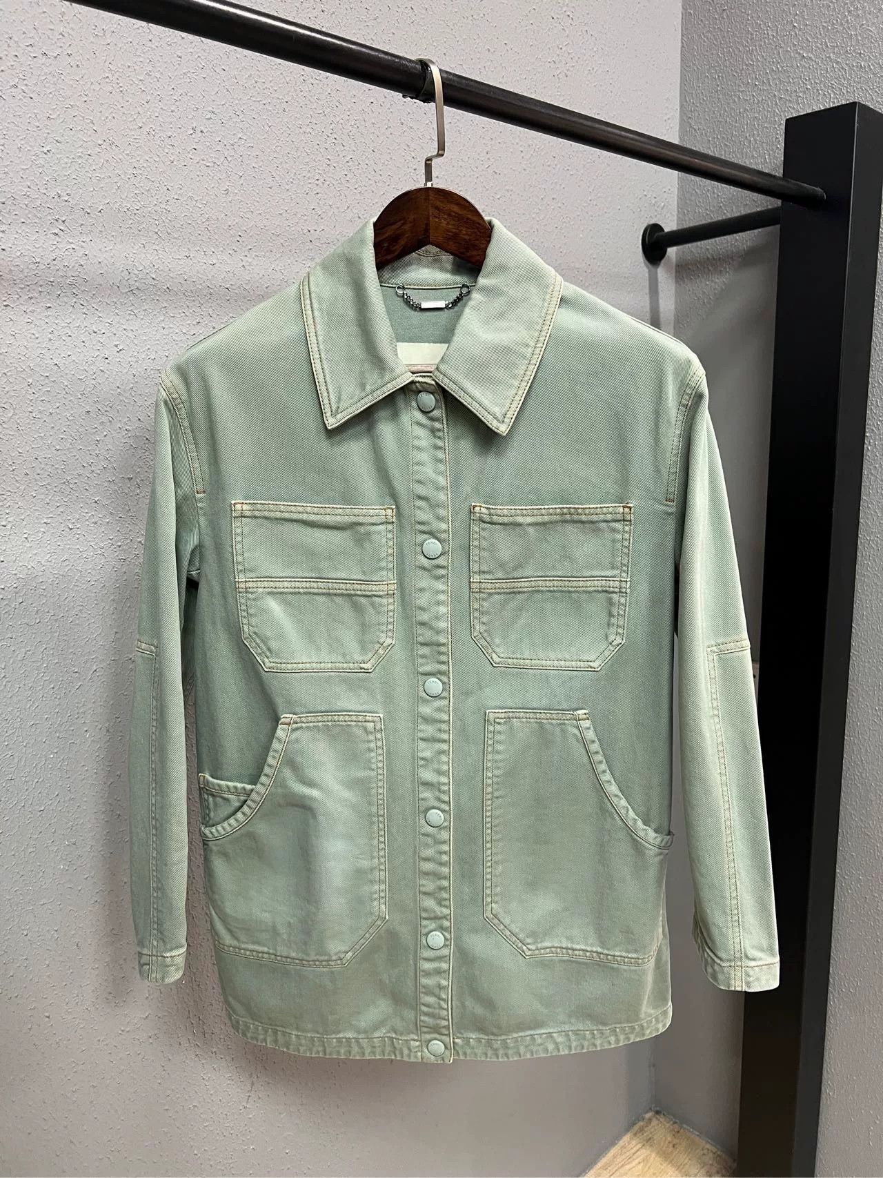 Fendi Fendi Washed Leather Patch Denim Jacket Size XS / US 0-2 / IT 36-38 - 1 Thumbnail