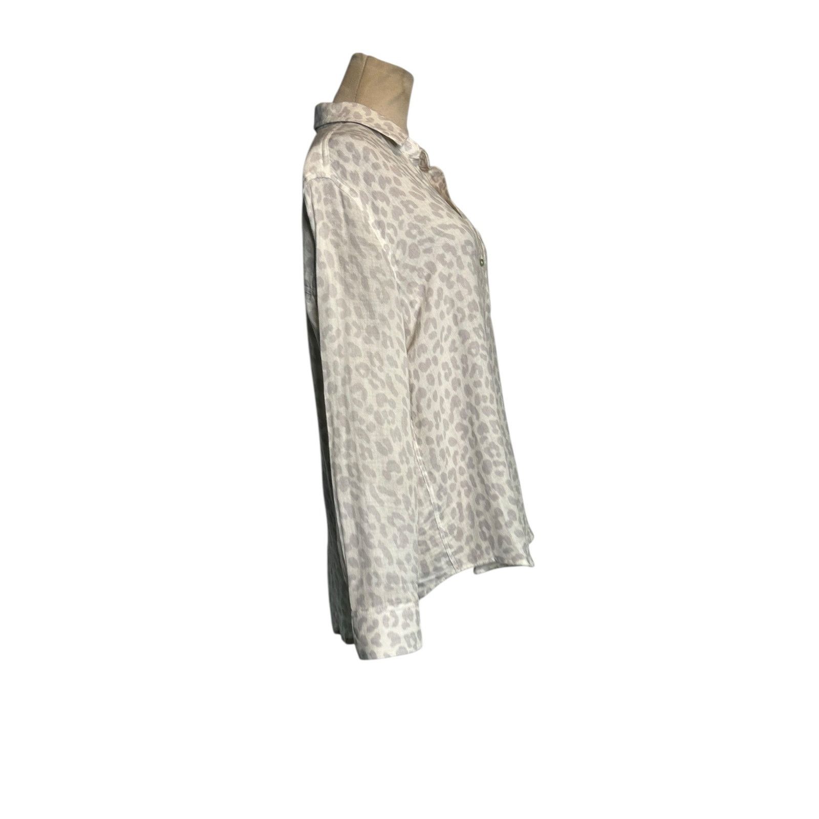 Rails Rails Ellis Grey Jaguar Button Front Shirt Tunic size Small Size S / US 4 / IT 40 - 8 Thumbnail