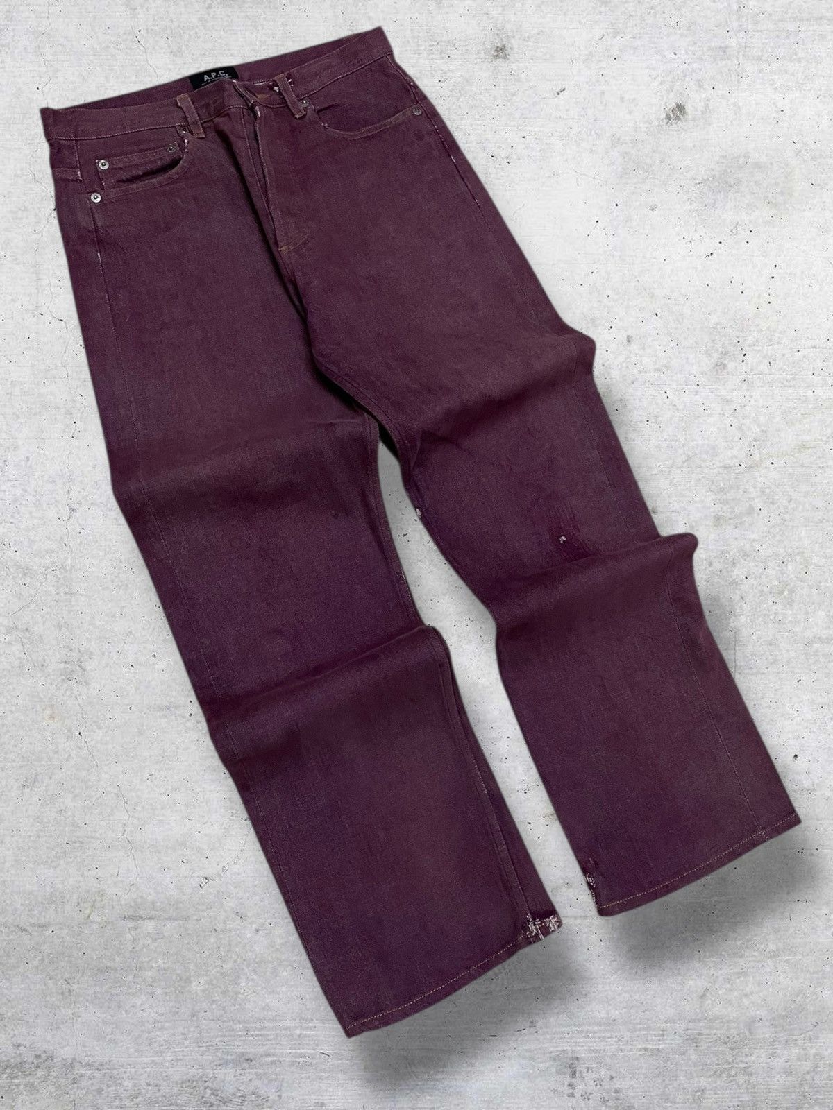 A.P.C. VINTAGE A.P.C OG 90S DESIGNER SELVEDGE UNIQUE COLOUR DENIM Size US 30 / EU 46 - 2 Thumbnail
