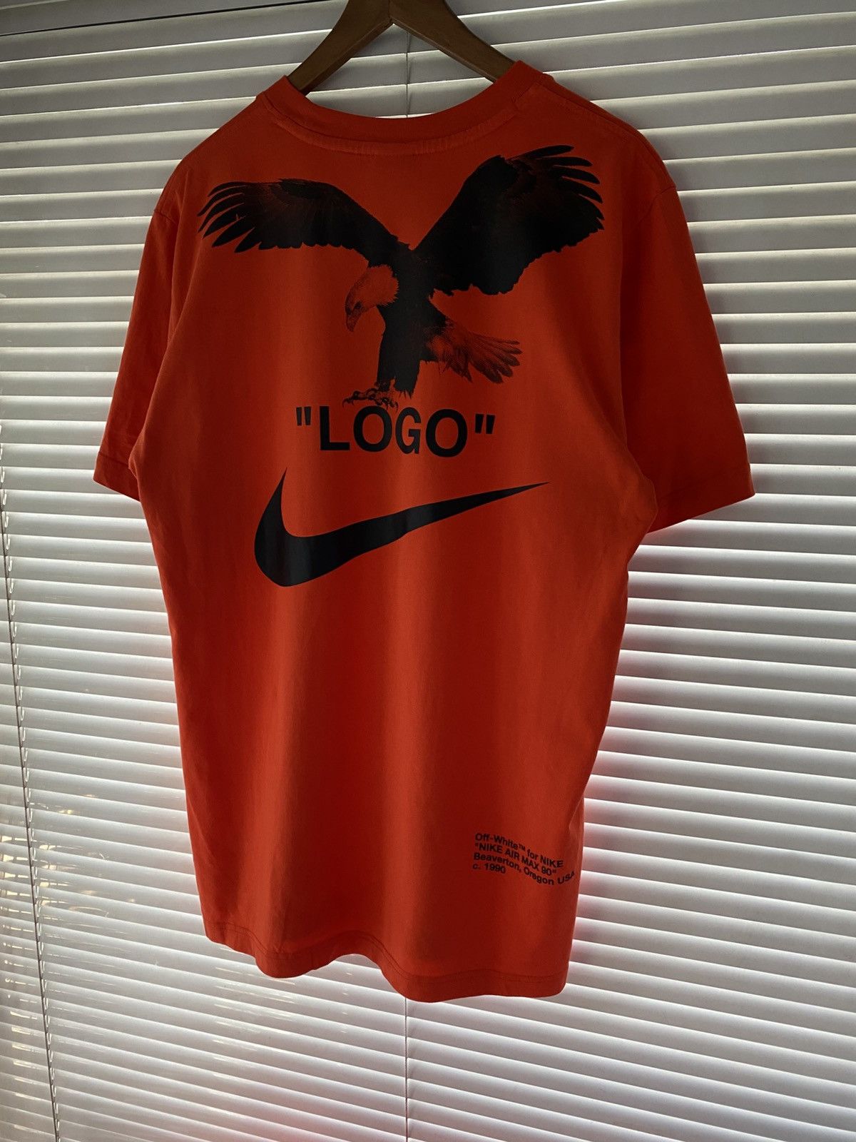 Off-White NIKE X OFF WHITE TUXEDO LOGO ORANGE BALD EAGLE VIRGIL ABLOH Size US M / EU 48-50 / 2 - 6 Thumbnail