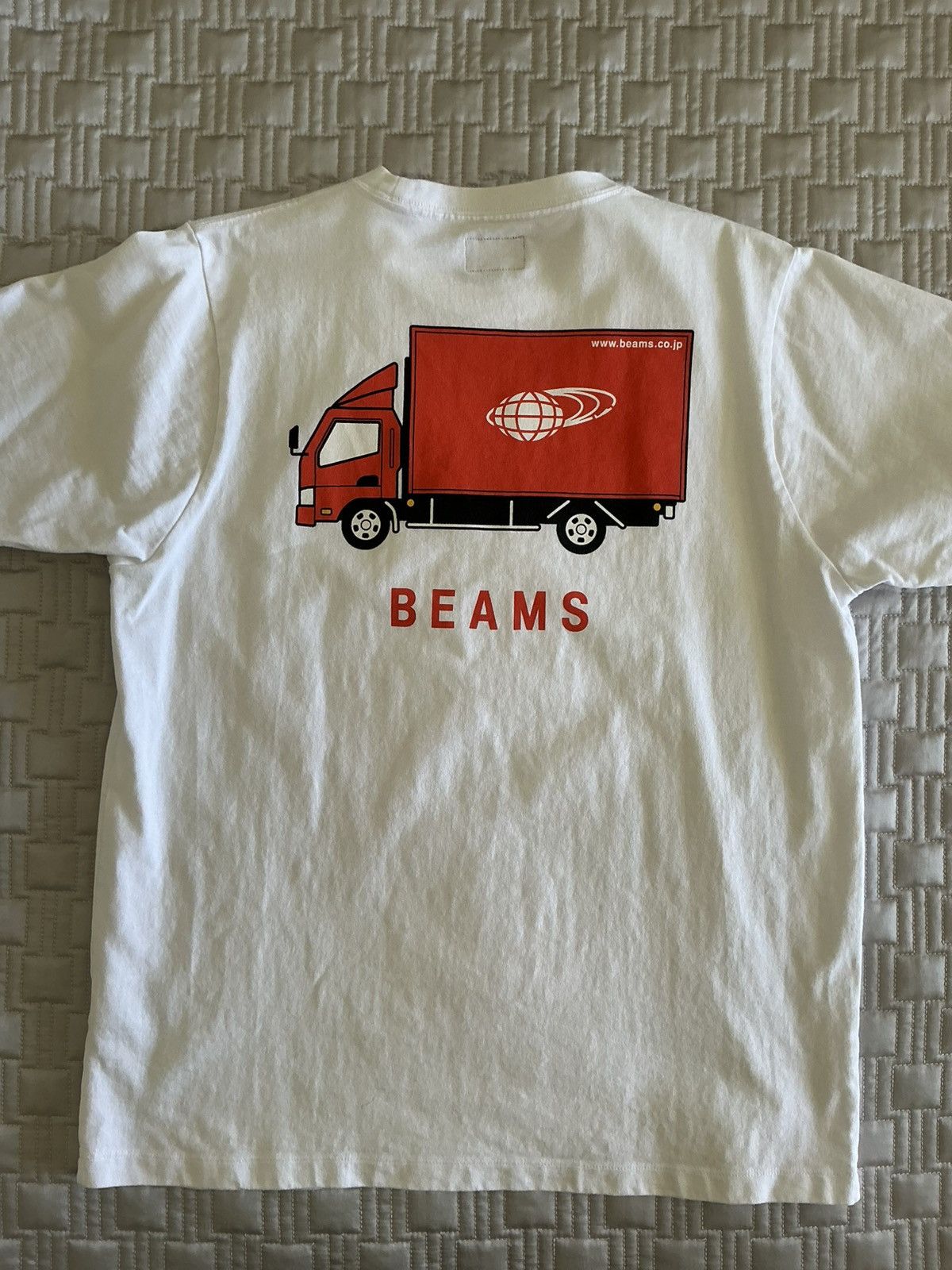 Beams Japan Beams Orange Truck Logo T-shirt Size L Size US L / EU 52-54 / 3 - 2 Thumbnail