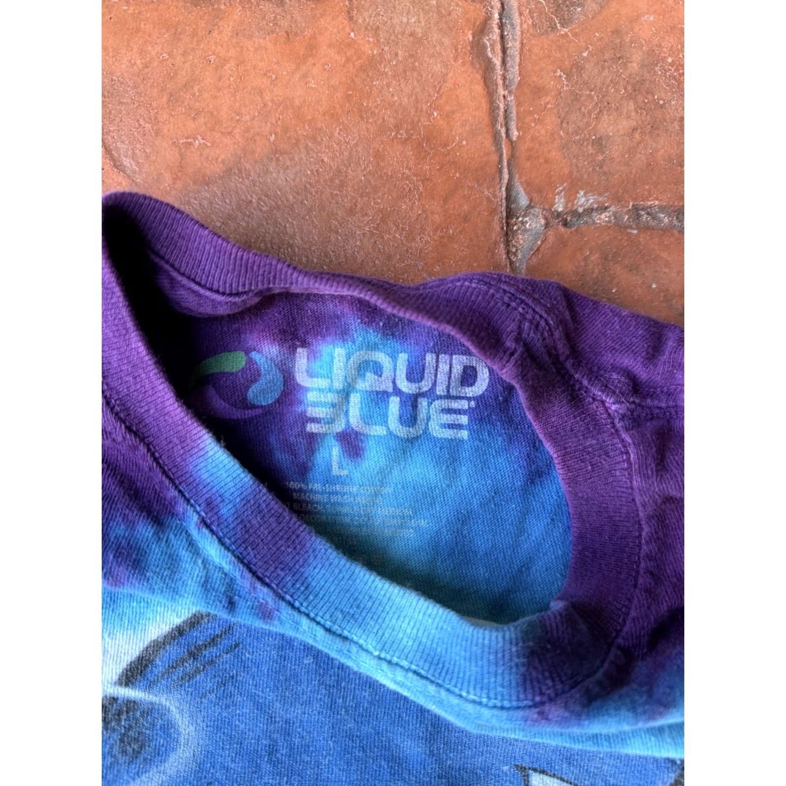 Liquid Blue VINTAGE Liquid Blue Alice In Wonderland Tie Dye T-Shirt Large Cheshire Cat Mad Hatter Size US L / EU 52-54 / 3 - 2 Thumbnail